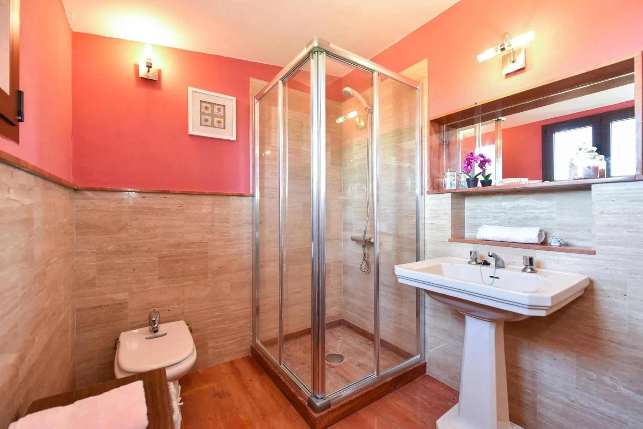 Shower in Finca Madroñal with Pool in Gran Canaria by VillaGranCanaria