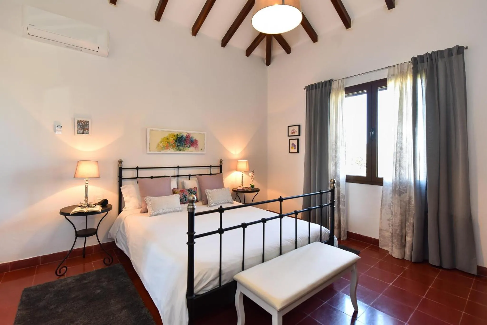 Bed in Finca Madroñal with Pool in Gran Canaria by VillaGranCanaria