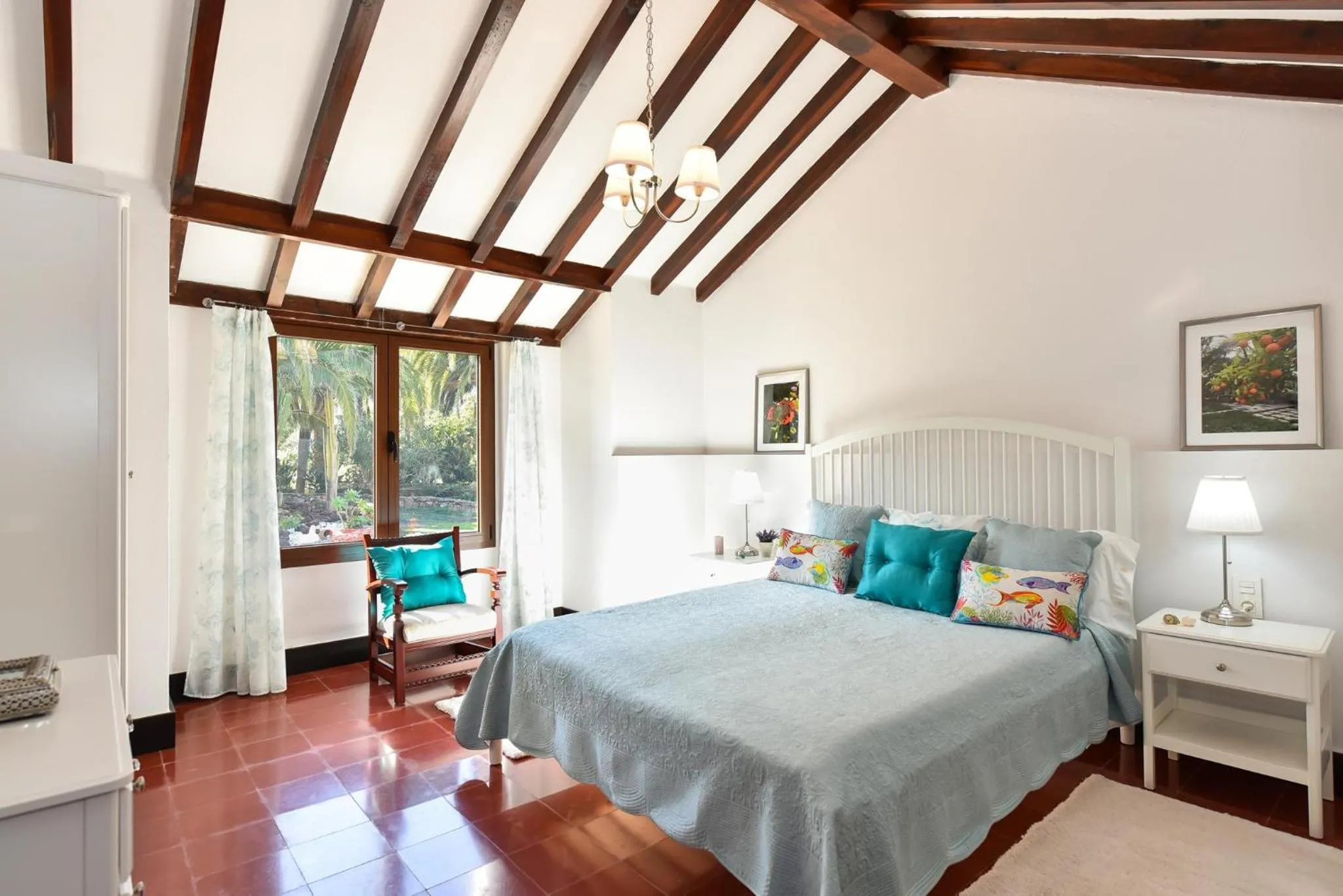 Bed in Finca Madroñal with Pool in Gran Canaria by VillaGranCanaria