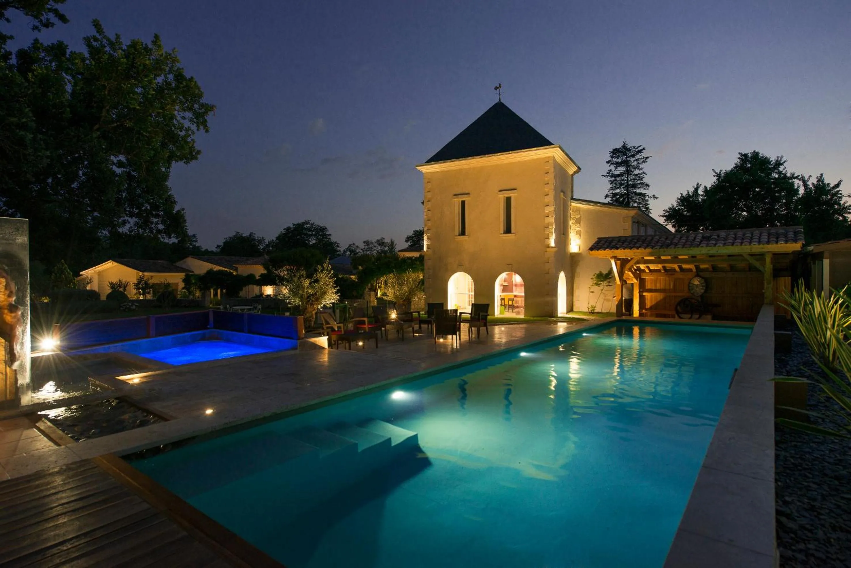 Swimming pool in Domaine de Larchey