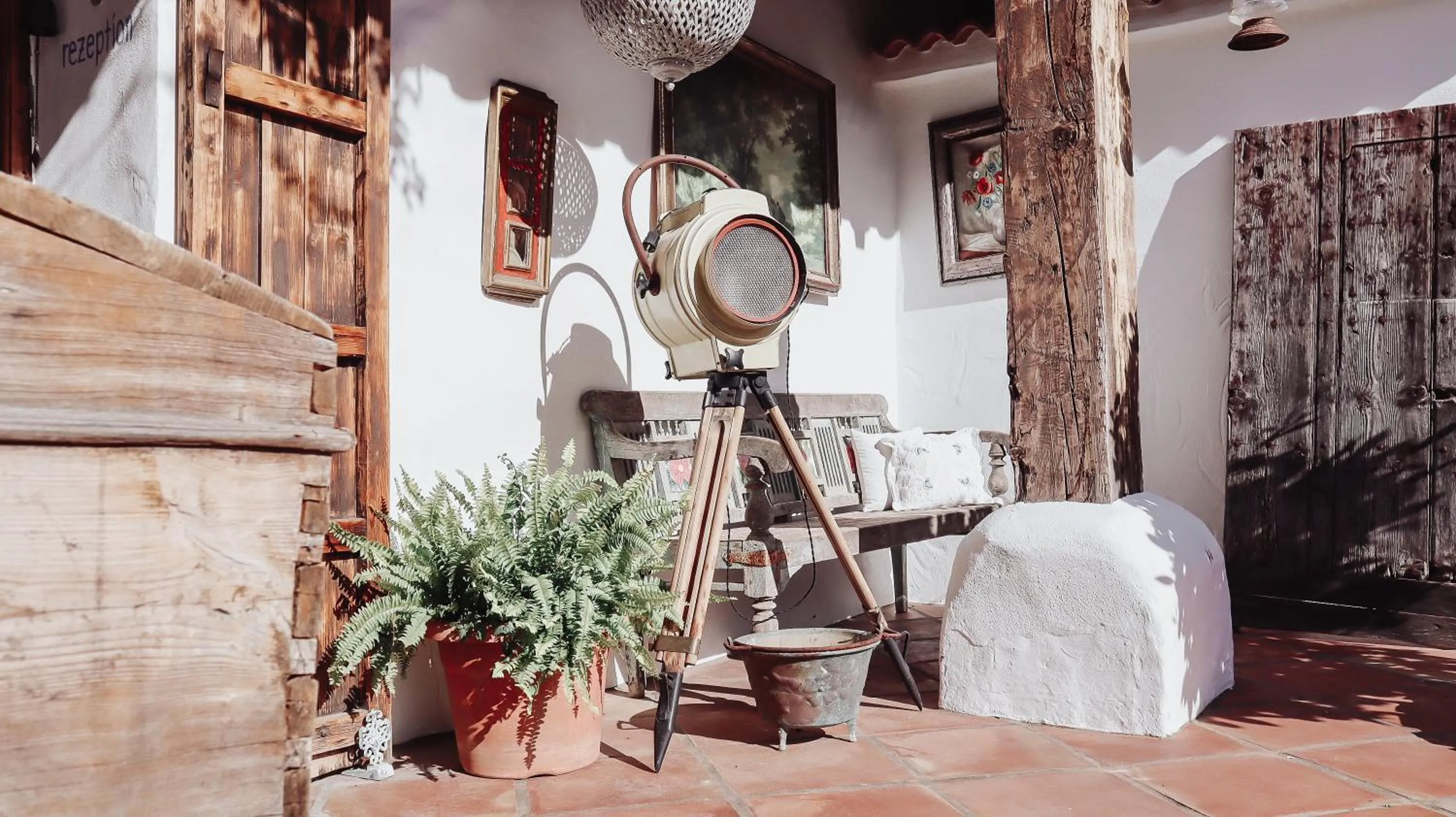 Patio in Boutique Hotel Rancho Los Lobos
