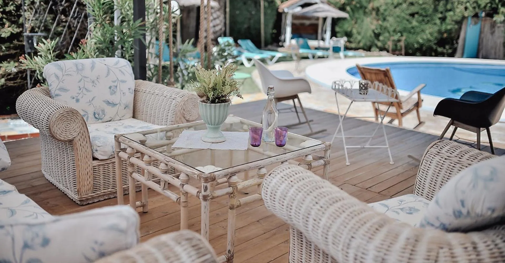 Swimming pool in Boutique Hotel Rancho Los Lobos