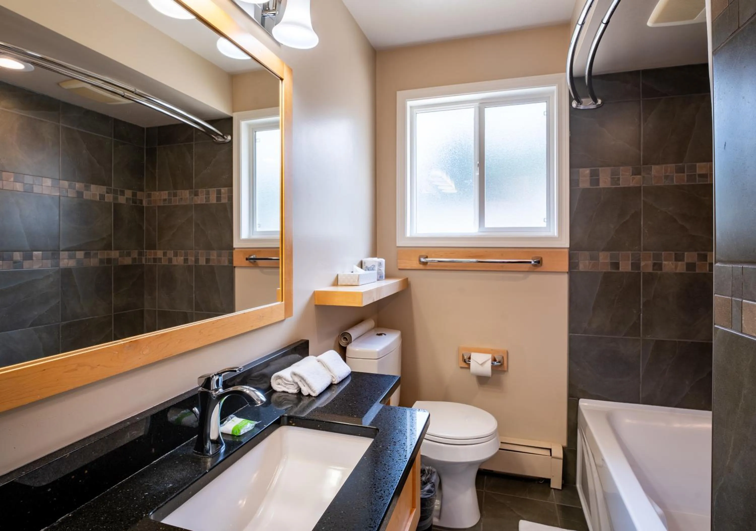 Bathroom in Swiss Chalet Motel