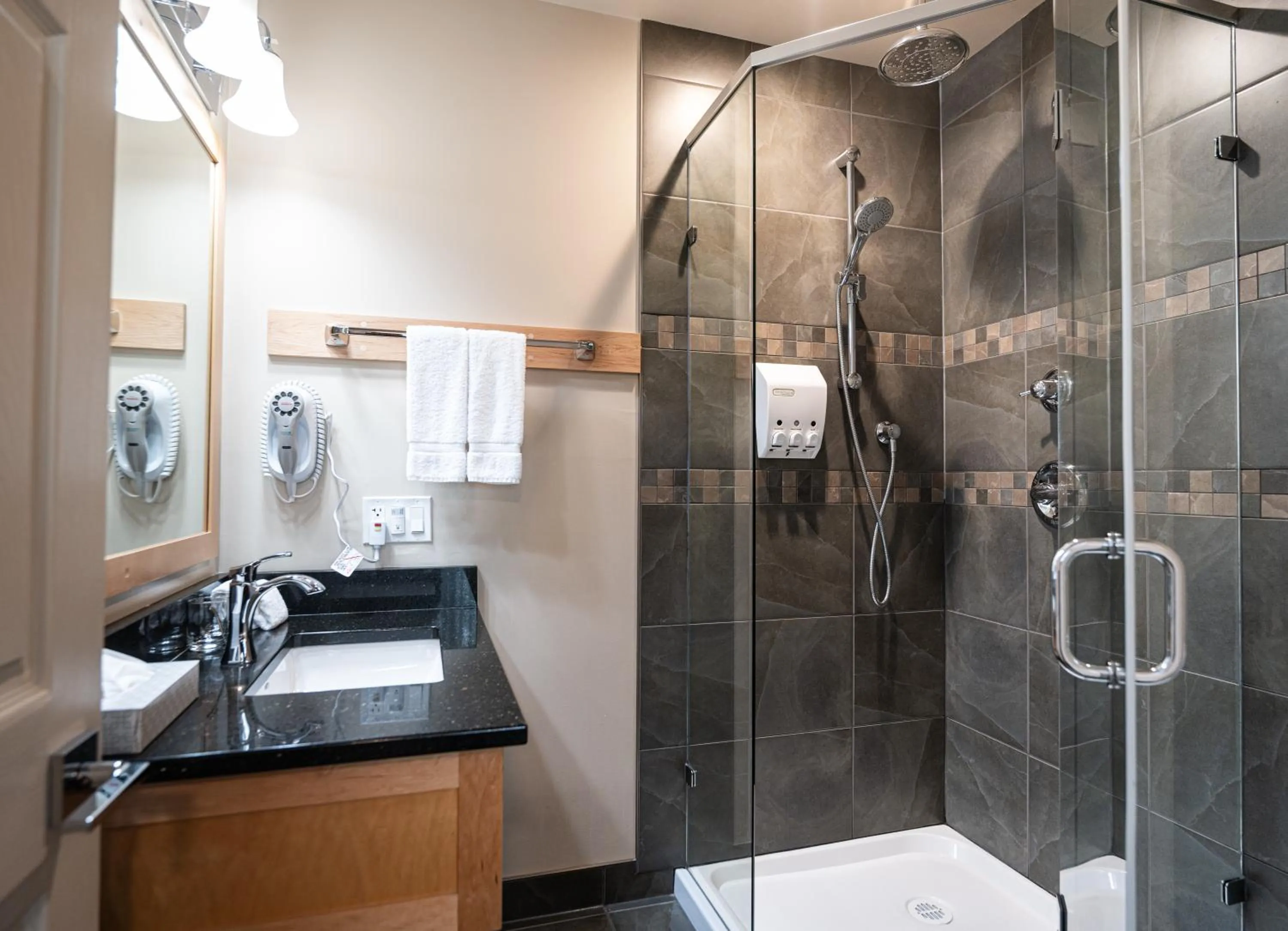 Bathroom in Swiss Chalet Motel