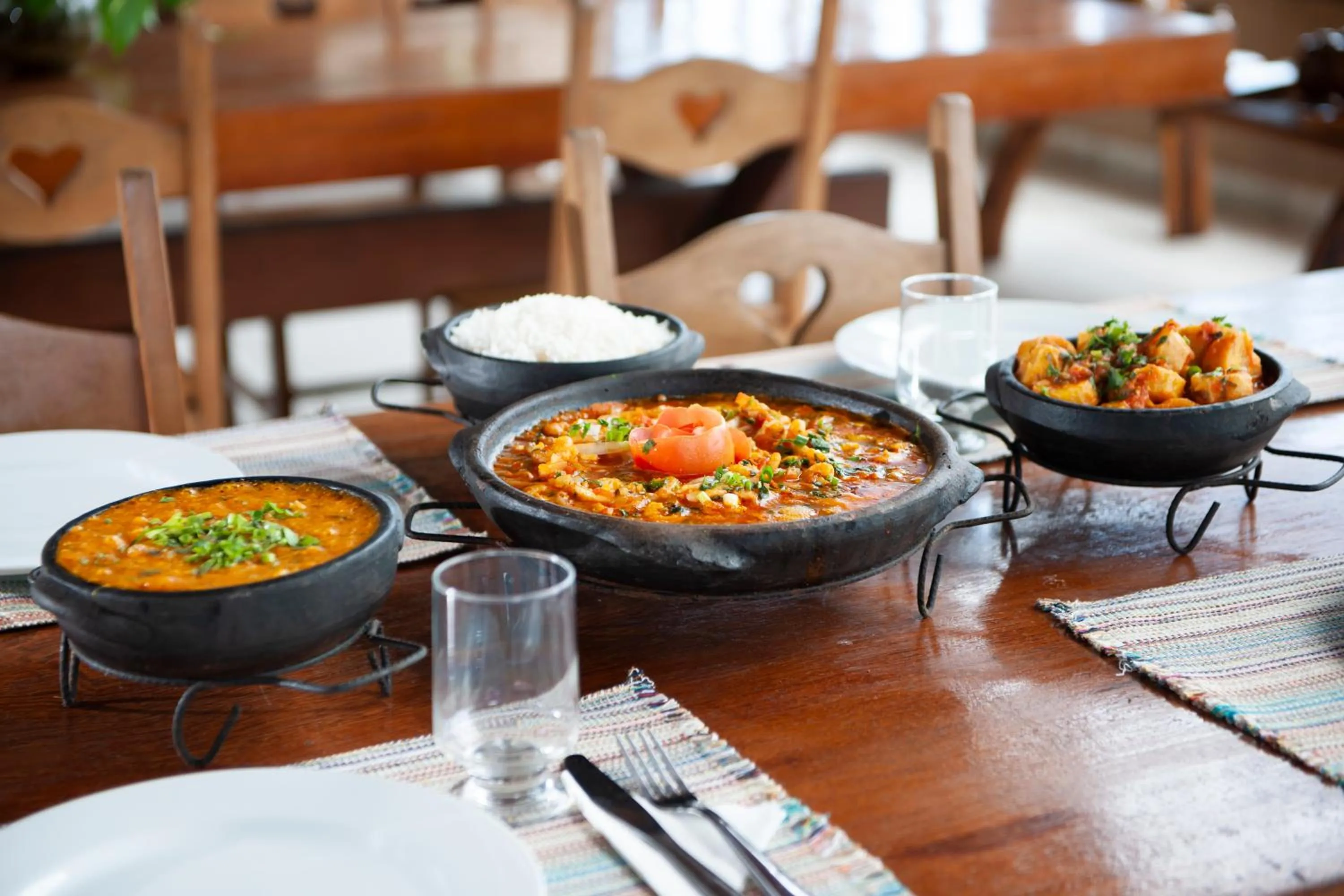 Restaurant/places to eat in Pousada Pau Brasil Ubu