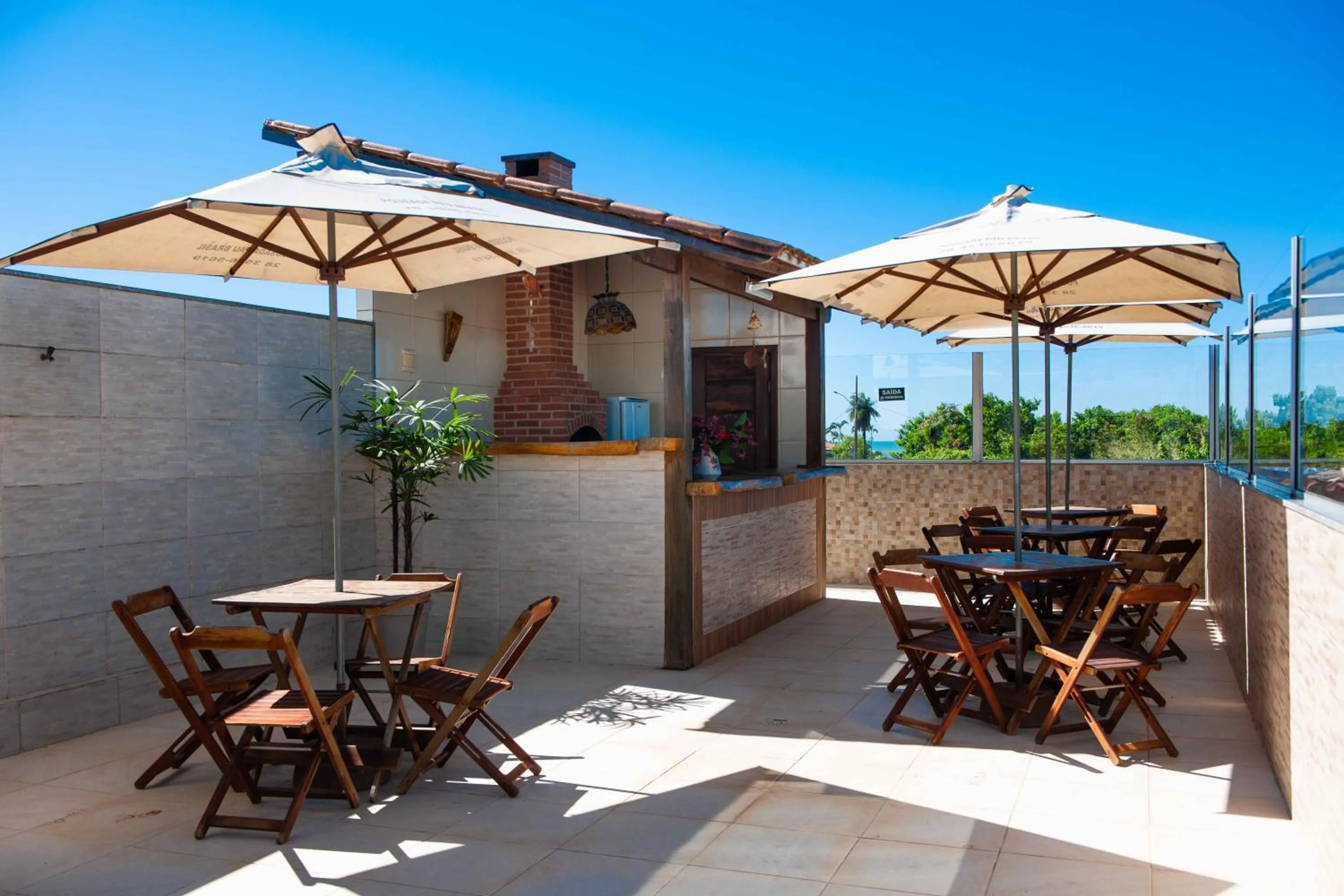 BBQ facilities in Pousada Pau Brasil Ubu