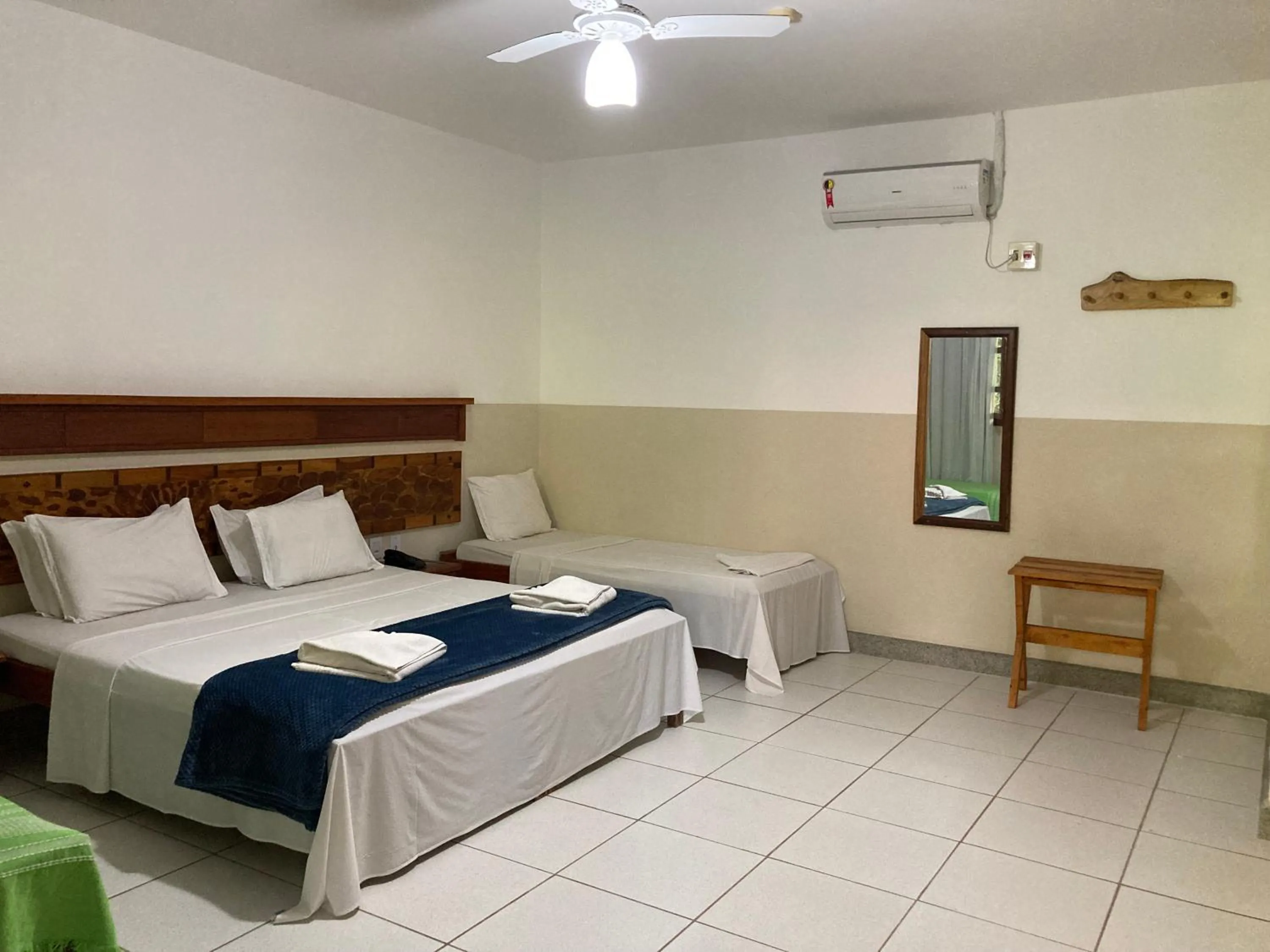 Bed in Pousada Pau Brasil Ubu