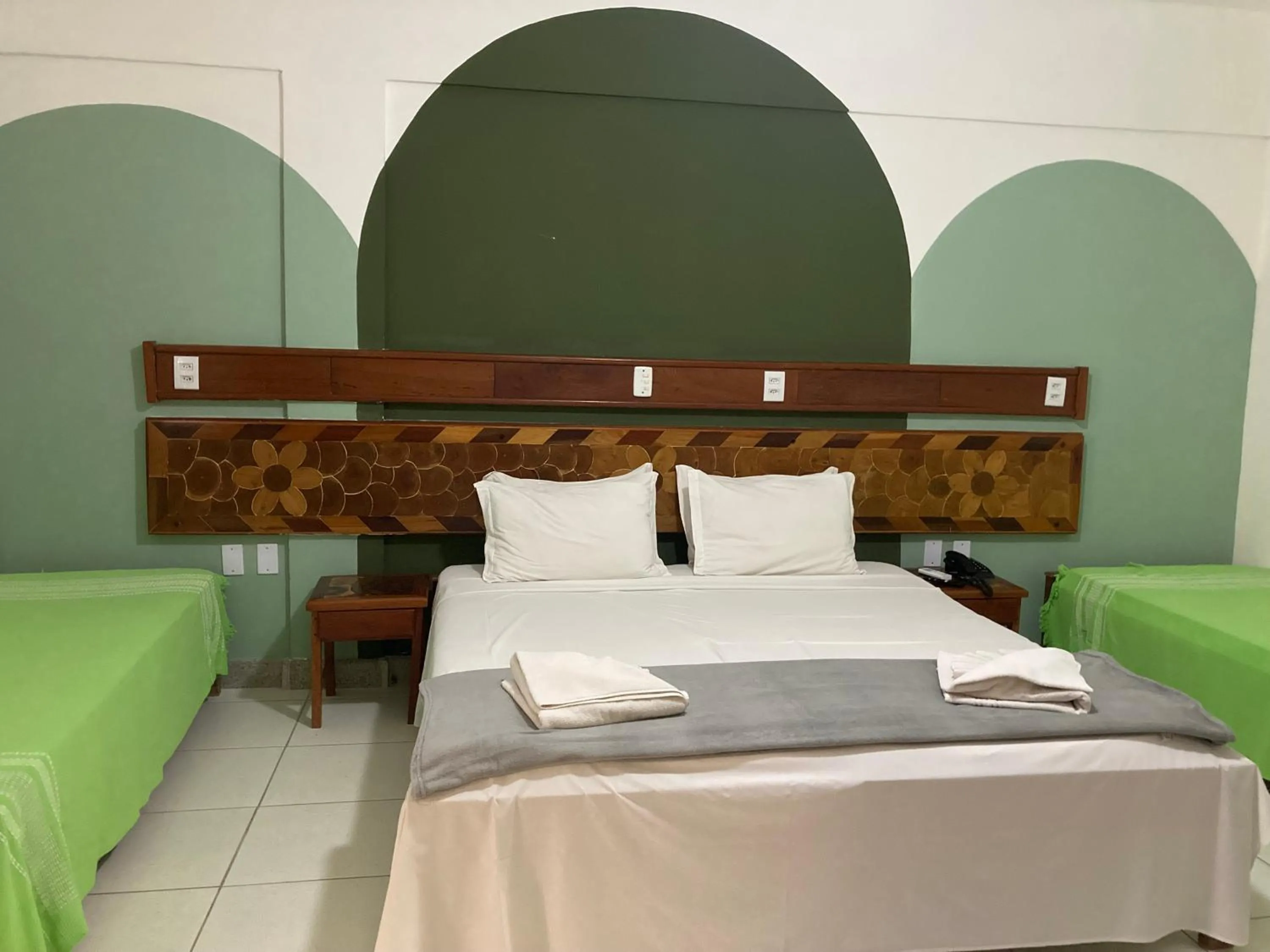 Bed in Pousada Pau Brasil Ubu