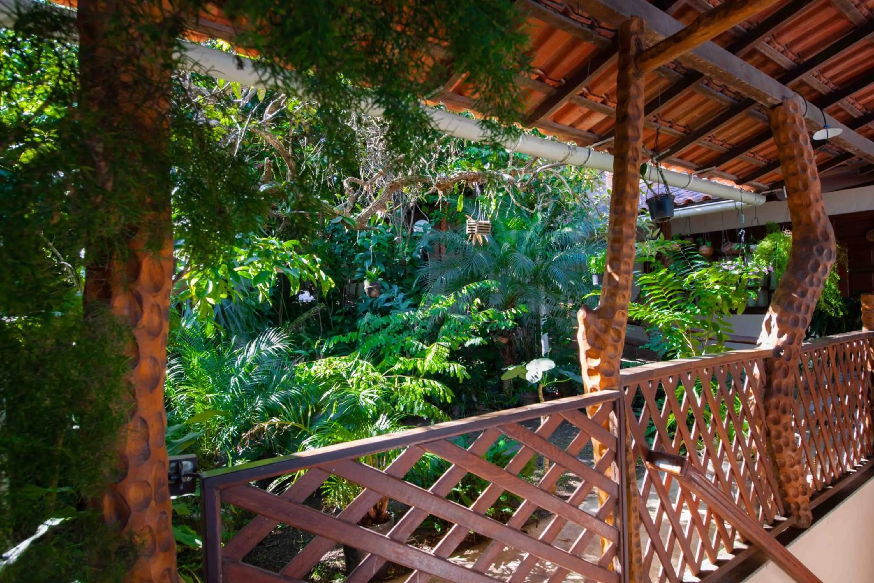 Garden view in Pousada Pau Brasil Ubu