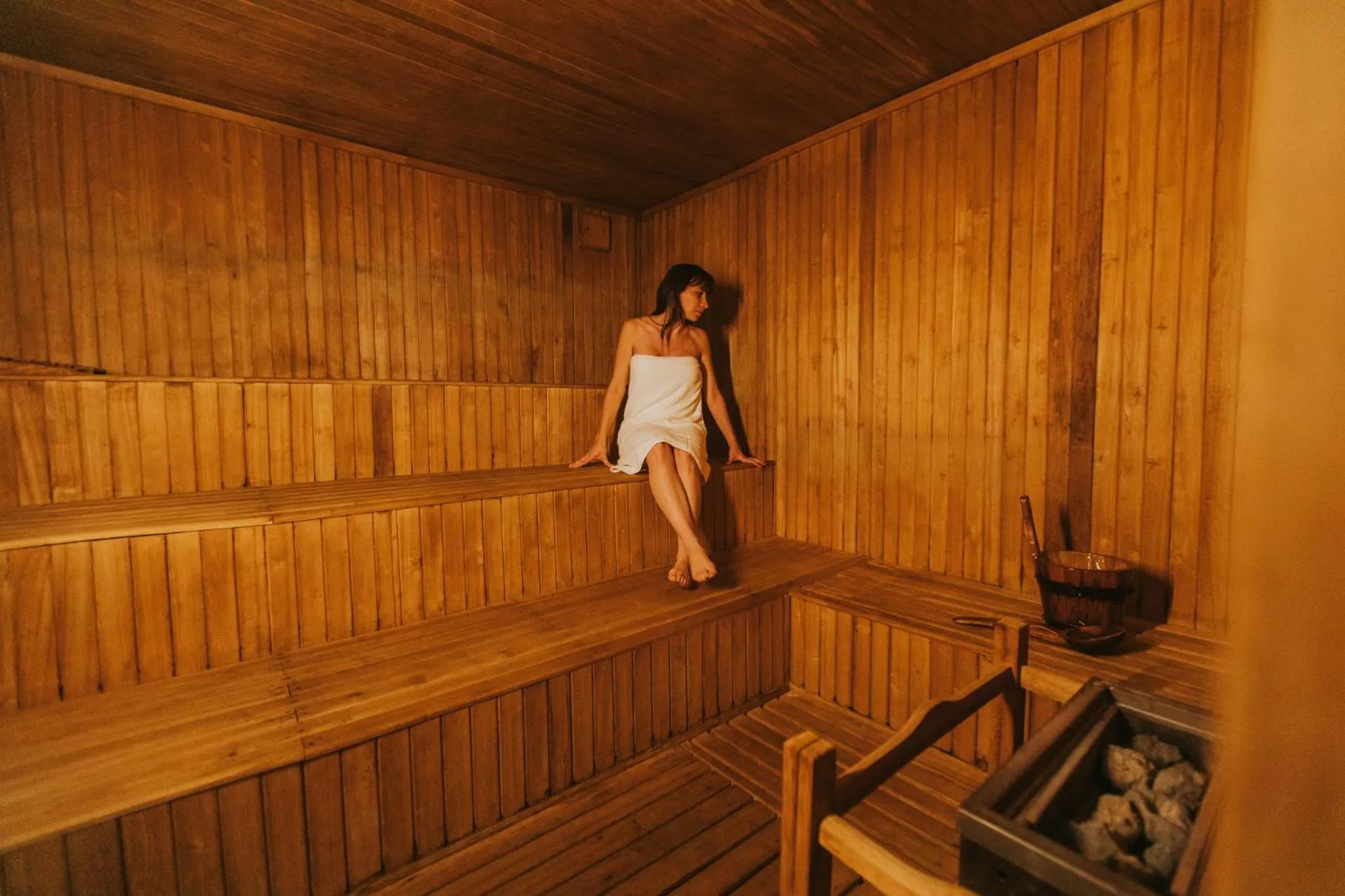 Sauna in House of Jasmines Relais & Châteaux