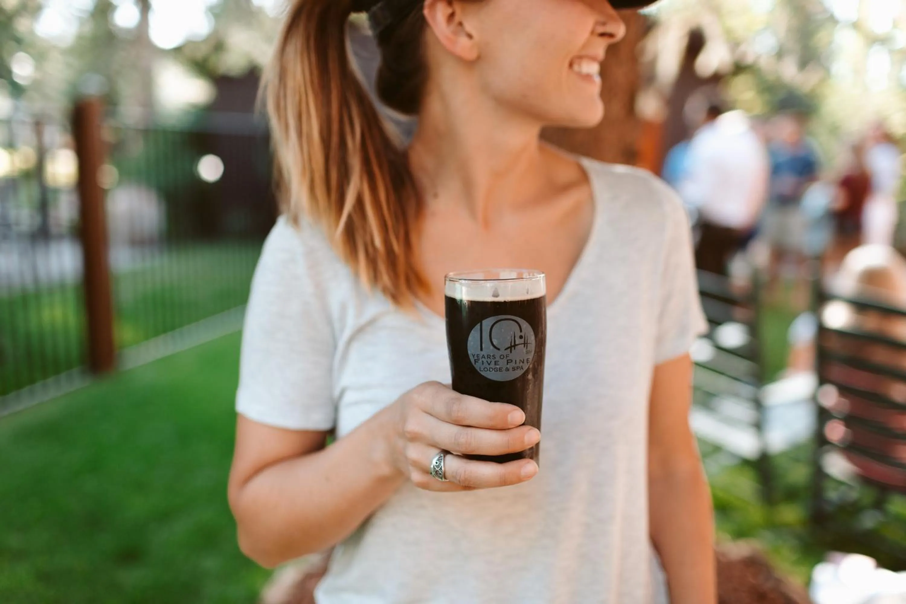 Patio in FivePine Lodge