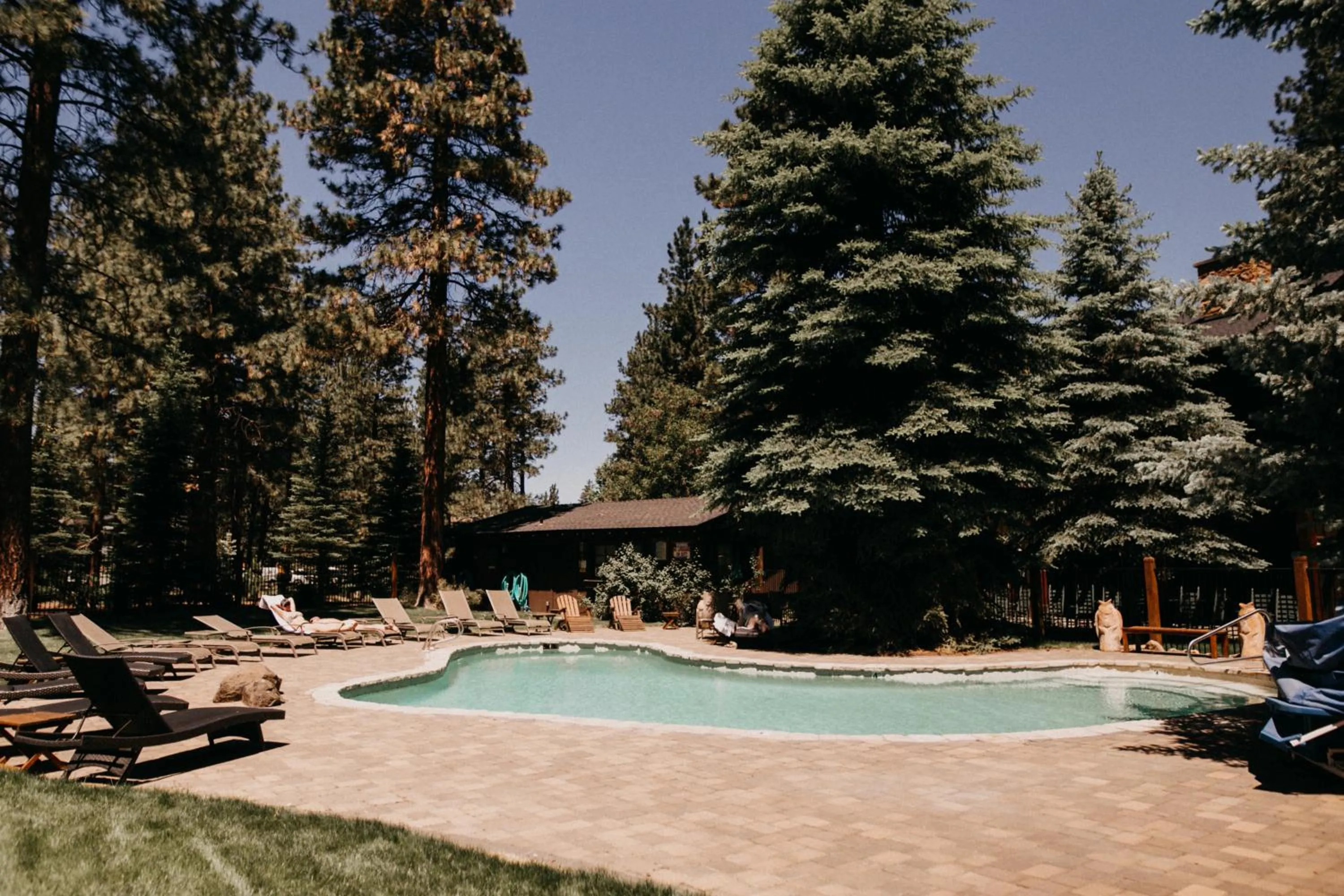 Swimming pool in FivePine Lodge