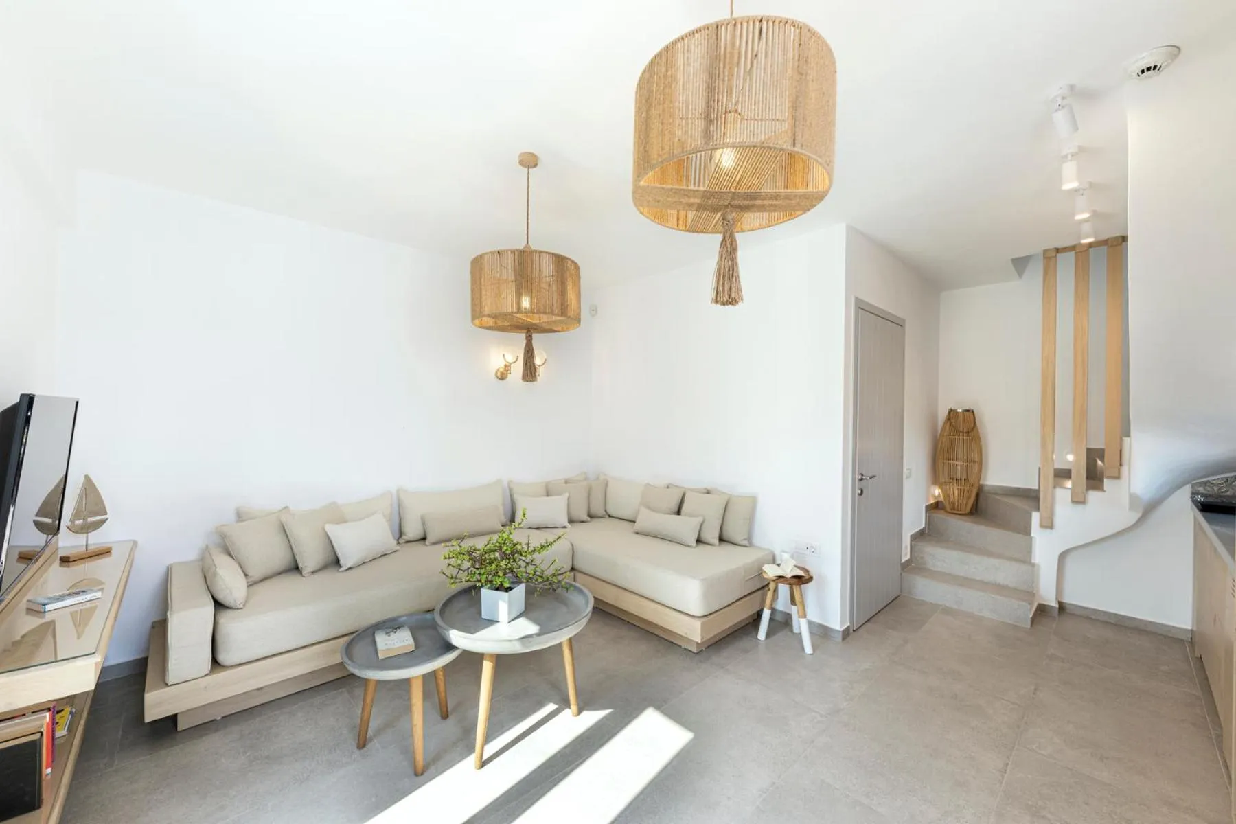 Bed in Alafropetra Luxury Suites