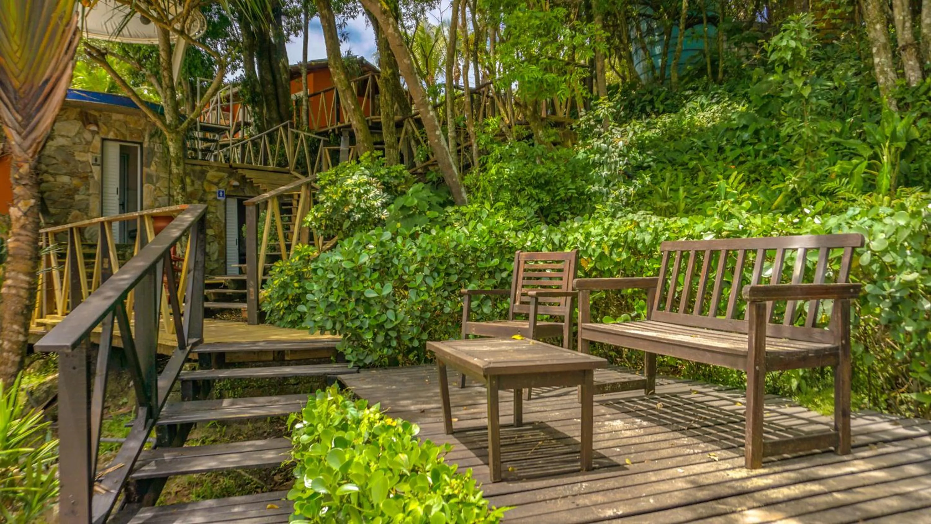 Garden in Pousada Boulevard Bombinhas