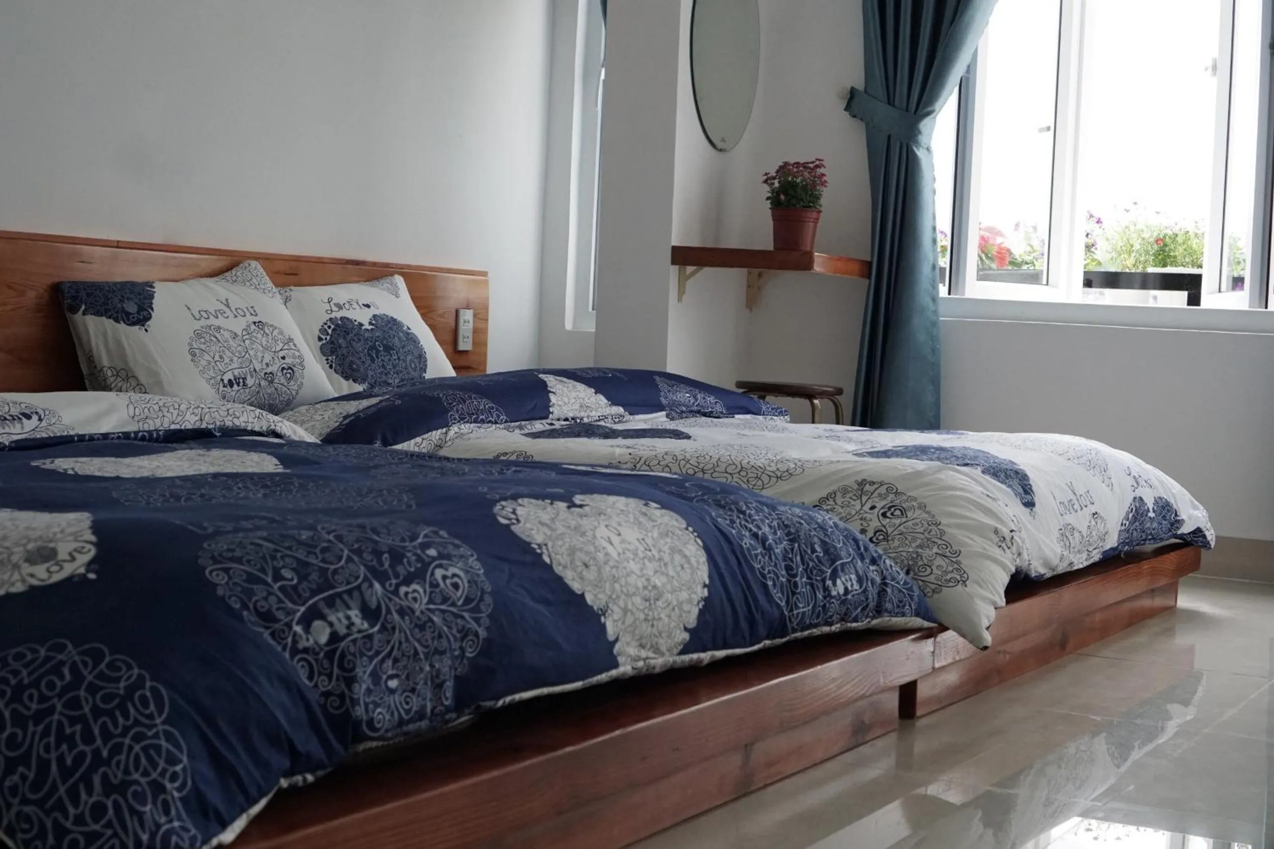 Bed in Ha Khoa Hotel Dalat