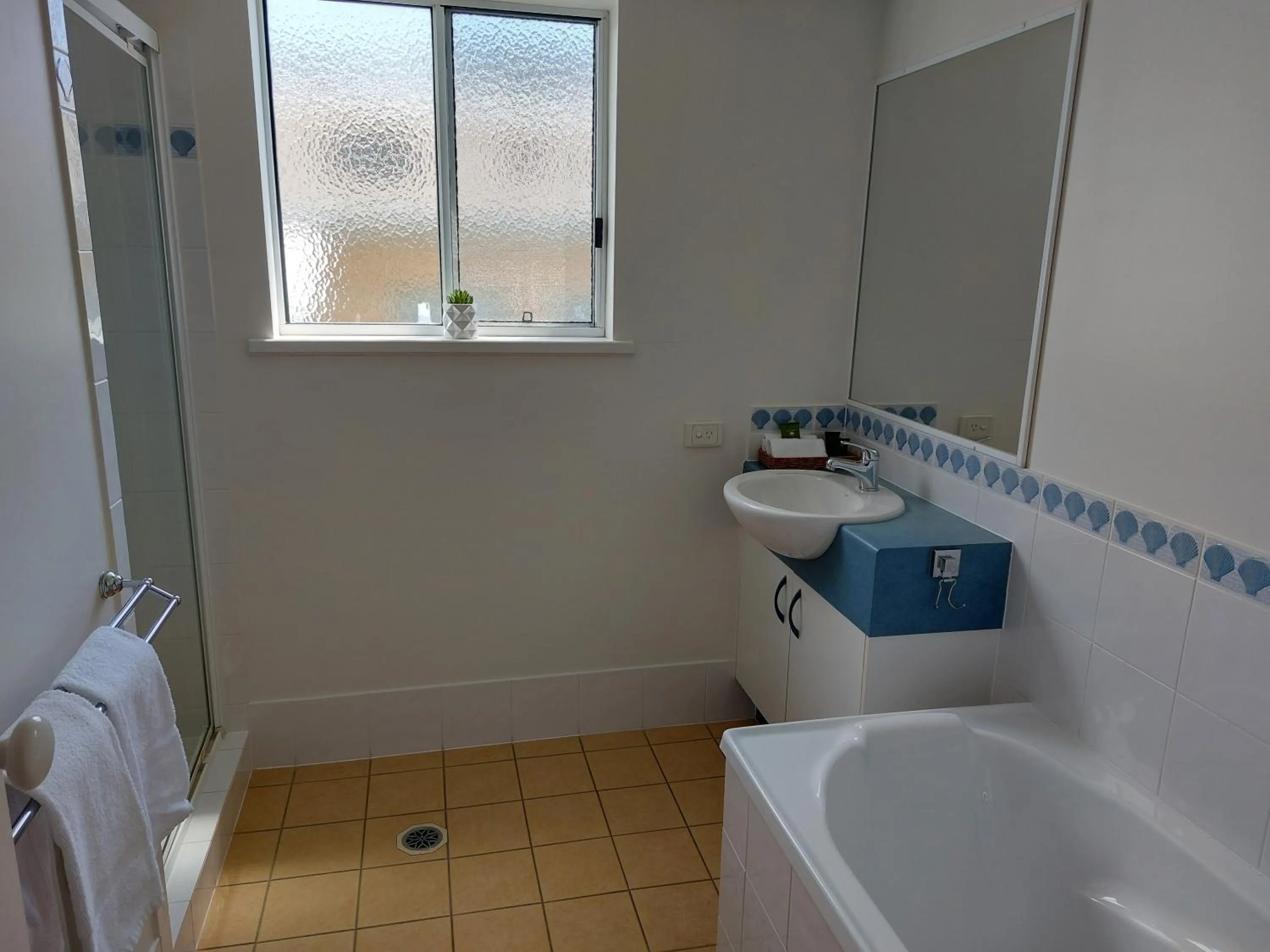 Bathroom in Sandy Shores Holiday Units