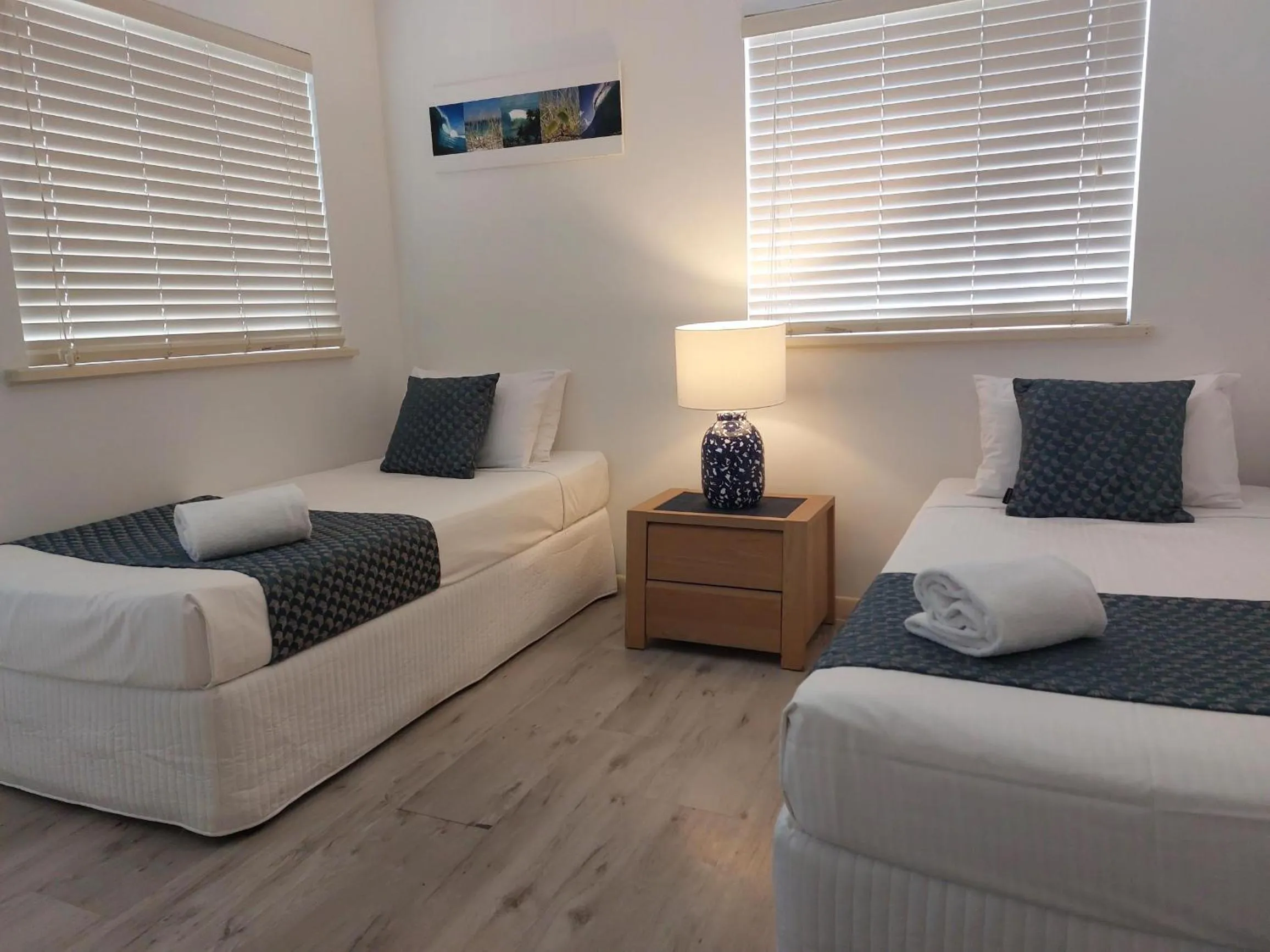 Bedroom, Bed in Sandy Shores Holiday Units