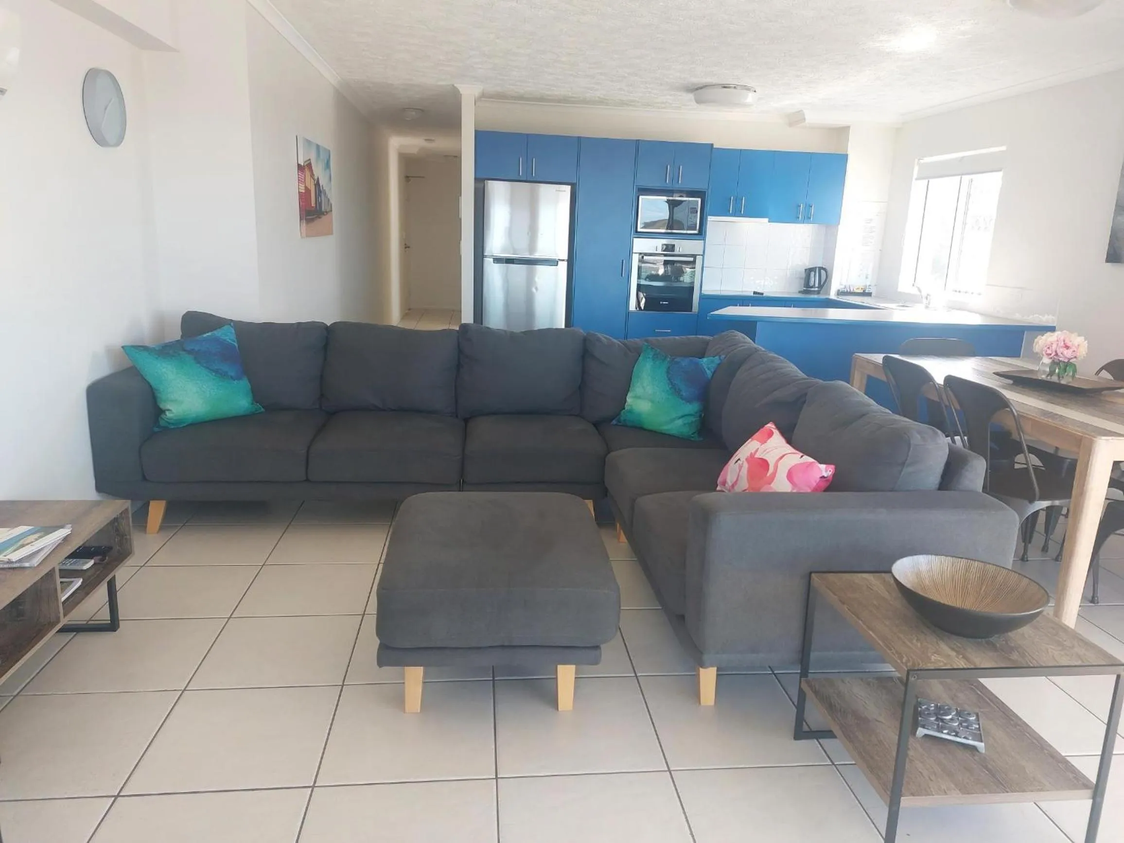 Living room in Sandy Shores Holiday Units