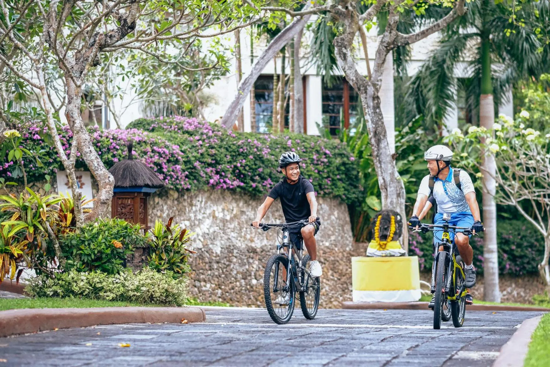 Cycling in Four Seasons Resort Bali at Jimbaran Bay