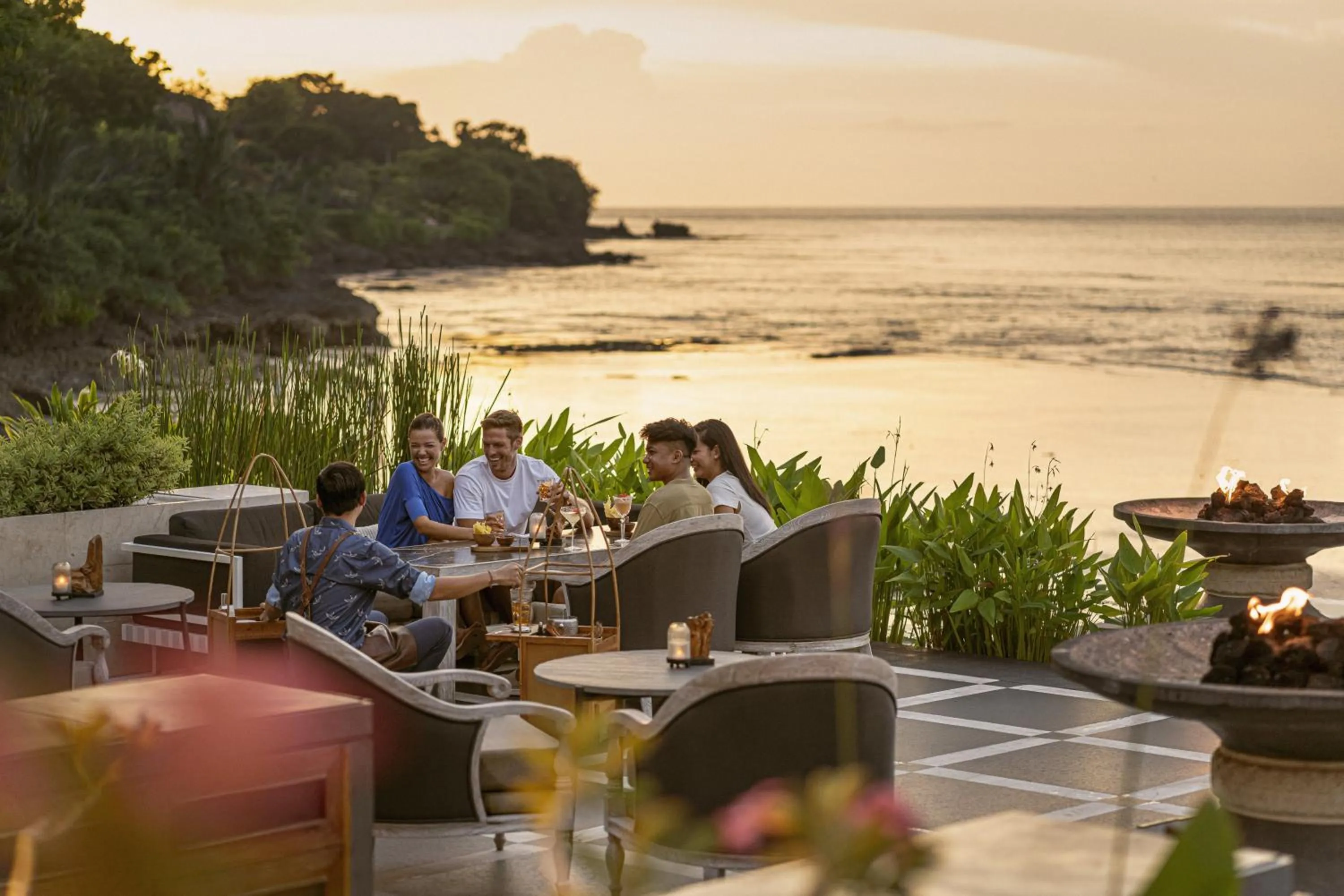 Dining area in Four Seasons Resort Bali at Jimbaran Bay