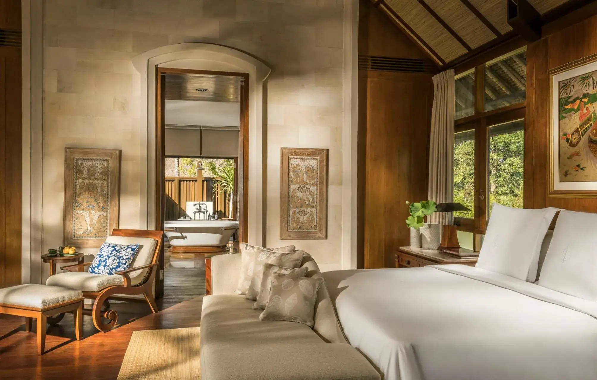 Bedroom, Bed in Four Seasons Resort Bali at Jimbaran Bay Bedroom, Bed in Four Seasons Resort Bali at Jimbaran Bay