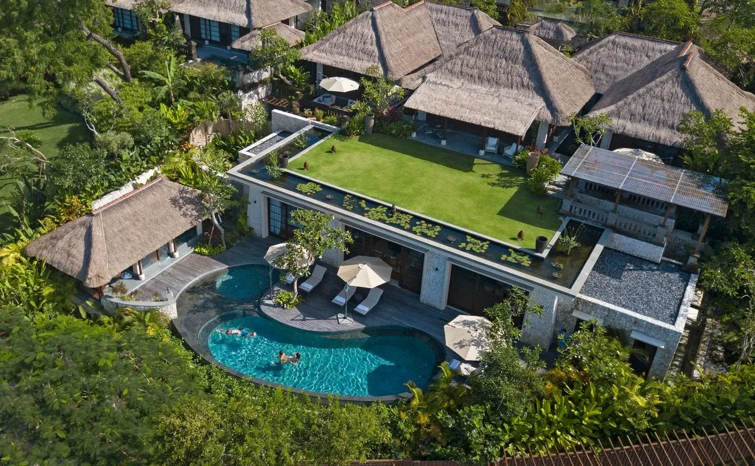 Bird's eye view in Four Seasons Resort Bali at Jimbaran Bay Bird's eye view in Four Seasons Resort Bali at Jimbaran Bay