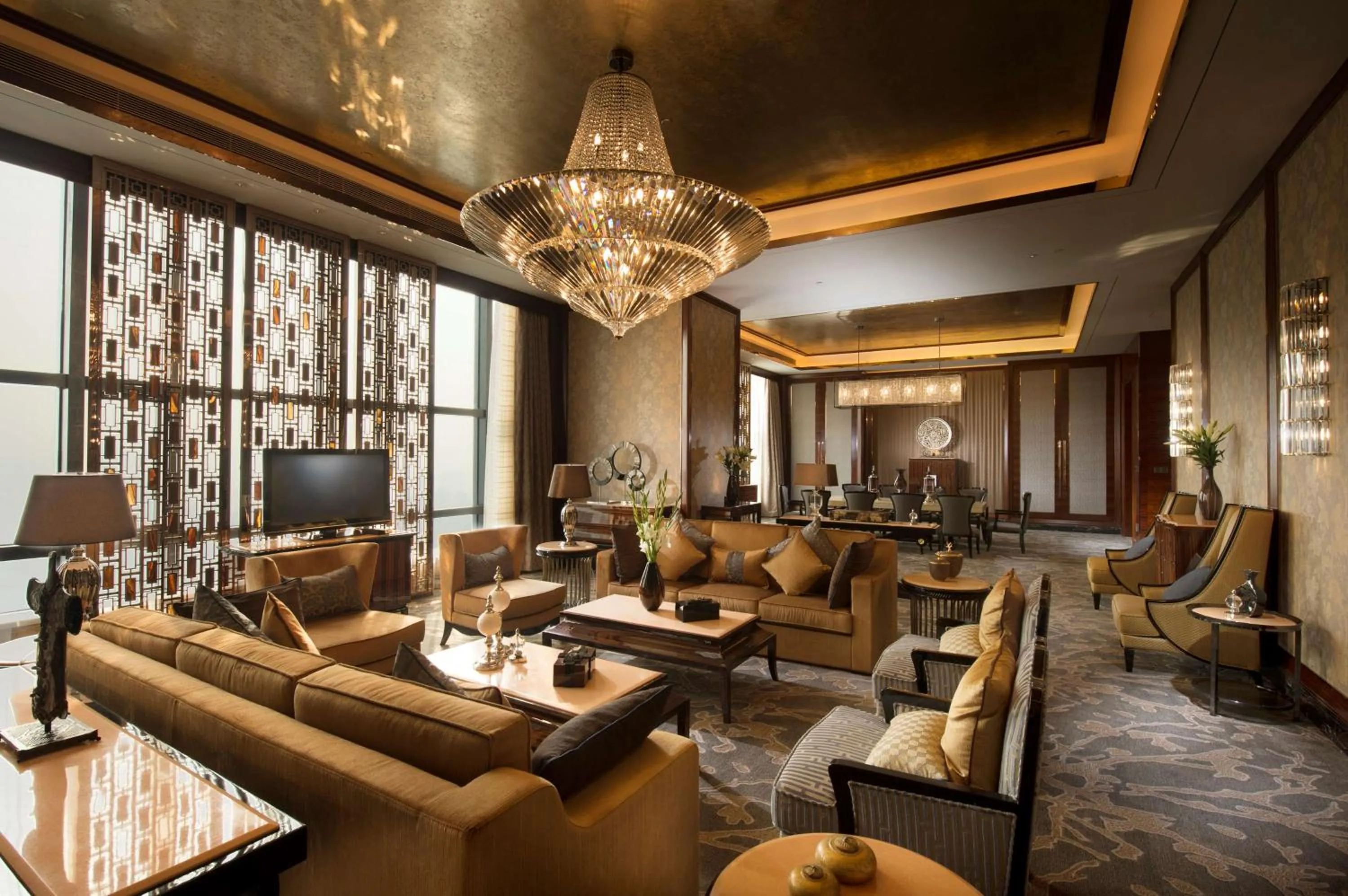 Living room in Hilton Zhongshan Downtown