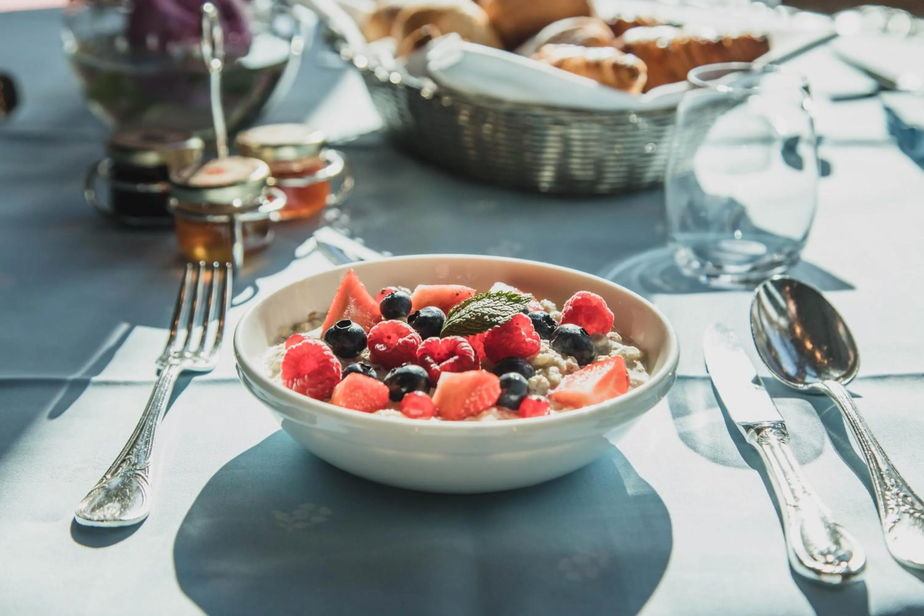 Breakfast in Badrutt's Palace Hotel St Moritz