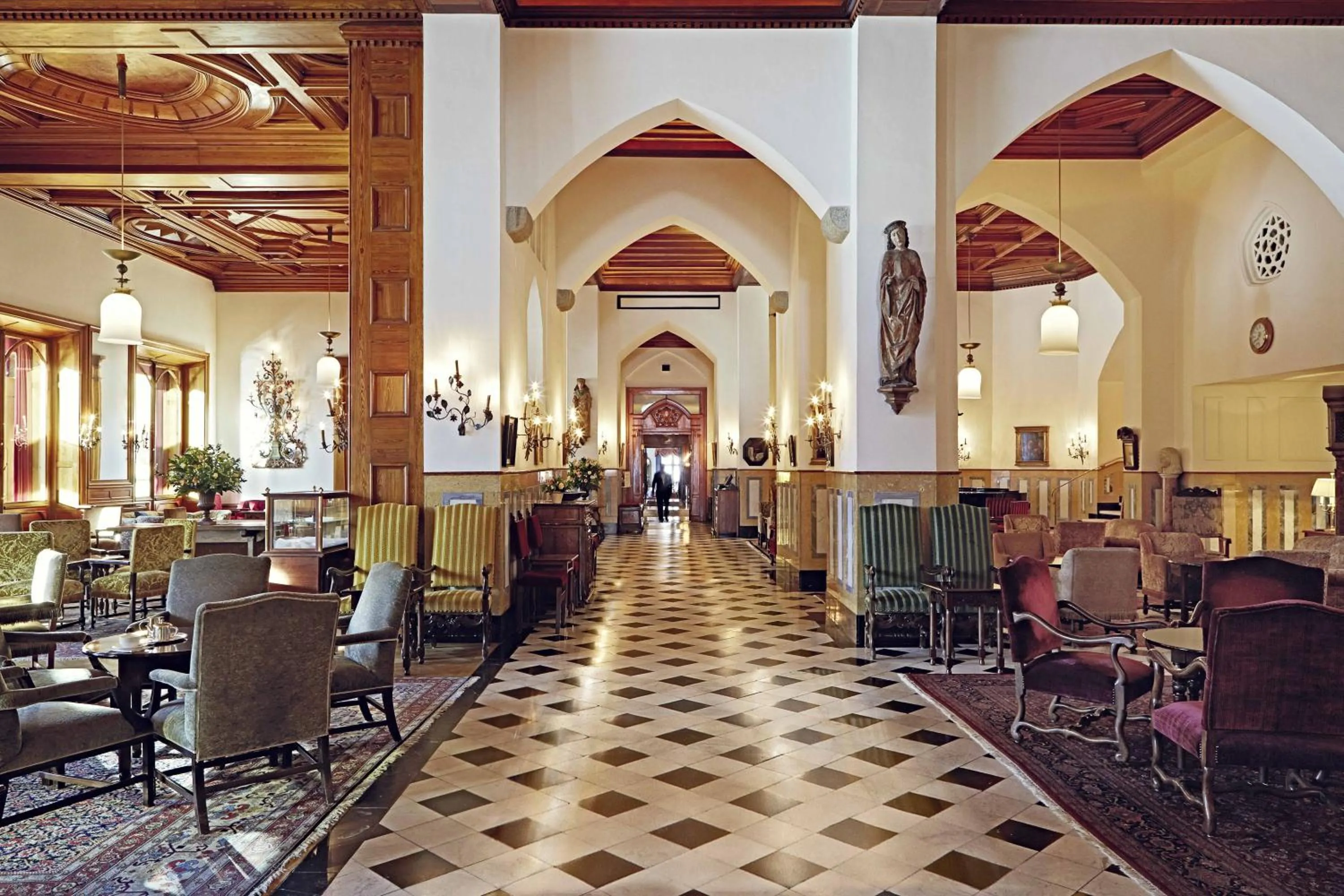 Lobby or reception in Badrutt's Palace Hotel St Moritz