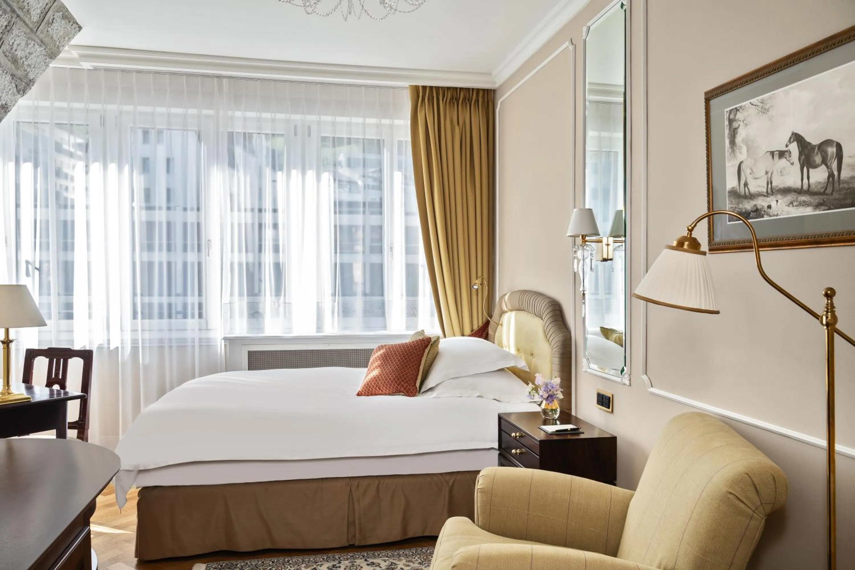 Superior Single Room Village Side - single occupancy in Badrutt's Palace Hotel St Moritz