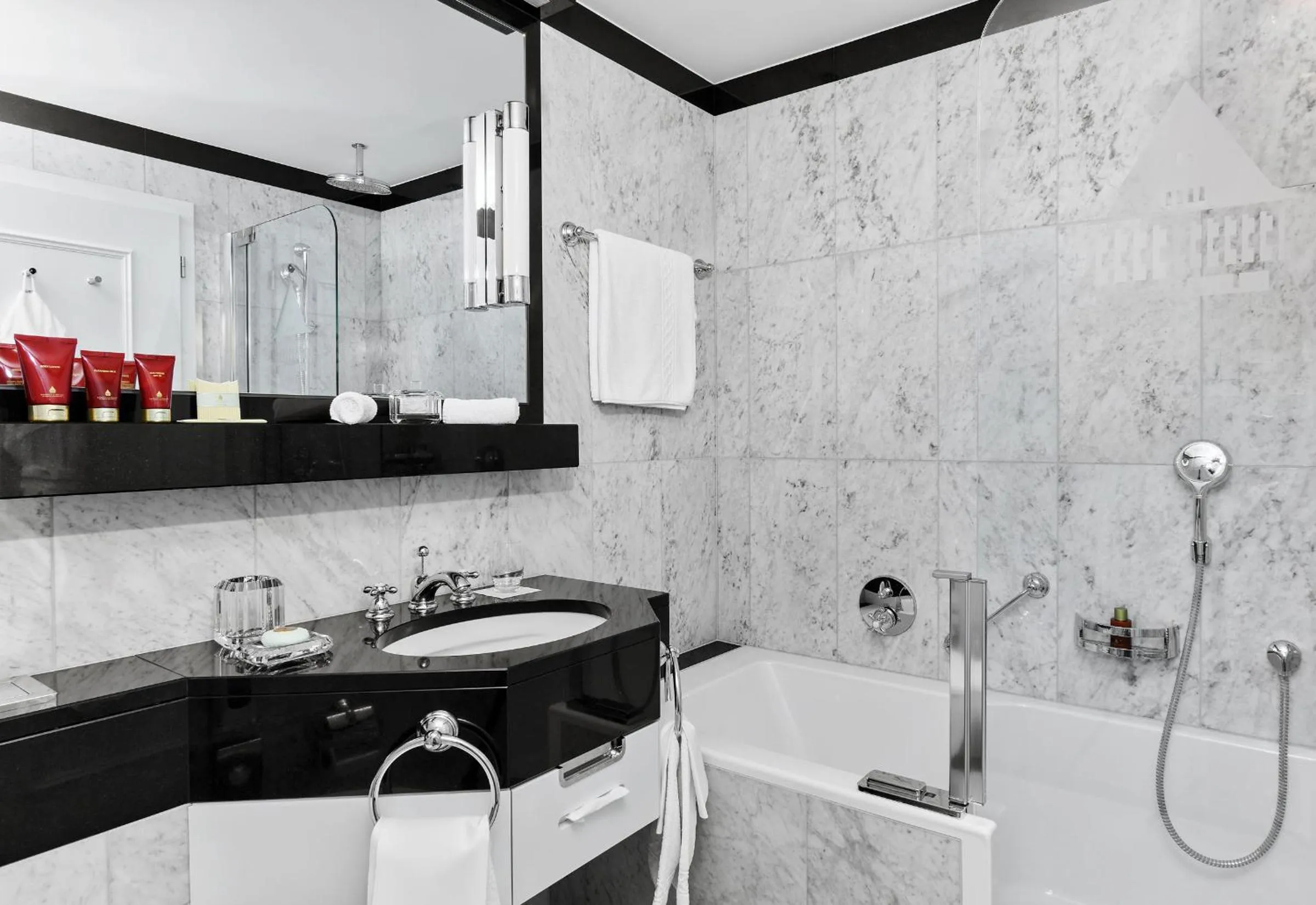 Bathroom in Badrutt's Palace Hotel St Moritz