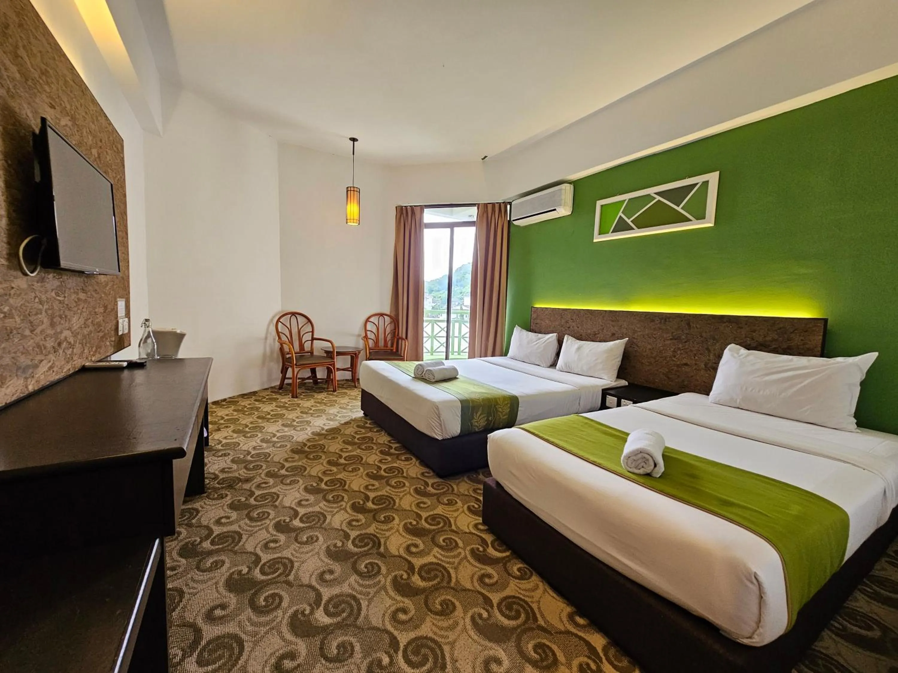 Bedroom, Bed in De Greenish Village Langkawi