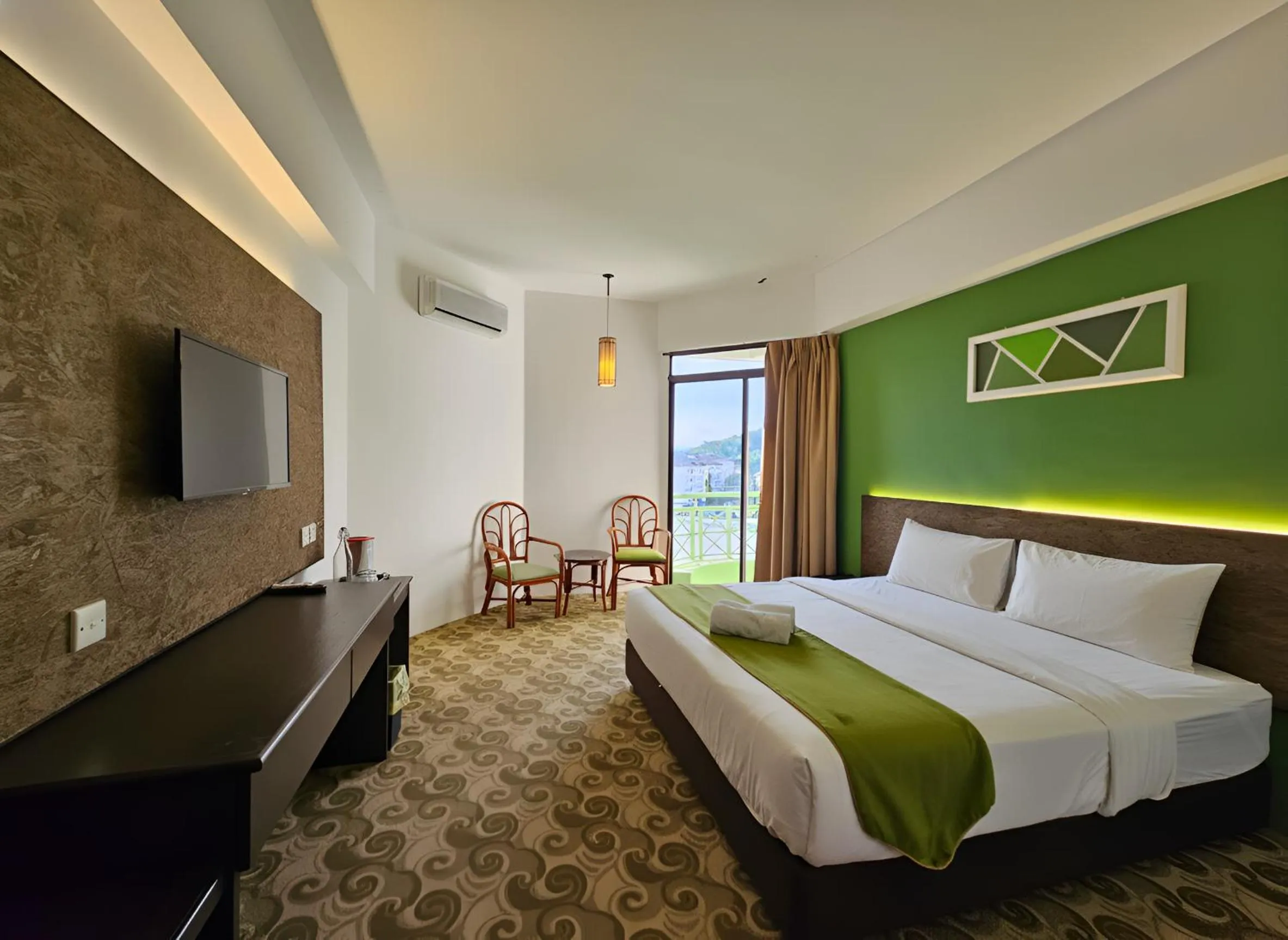 Bedroom, Bed in De Greenish Village Langkawi