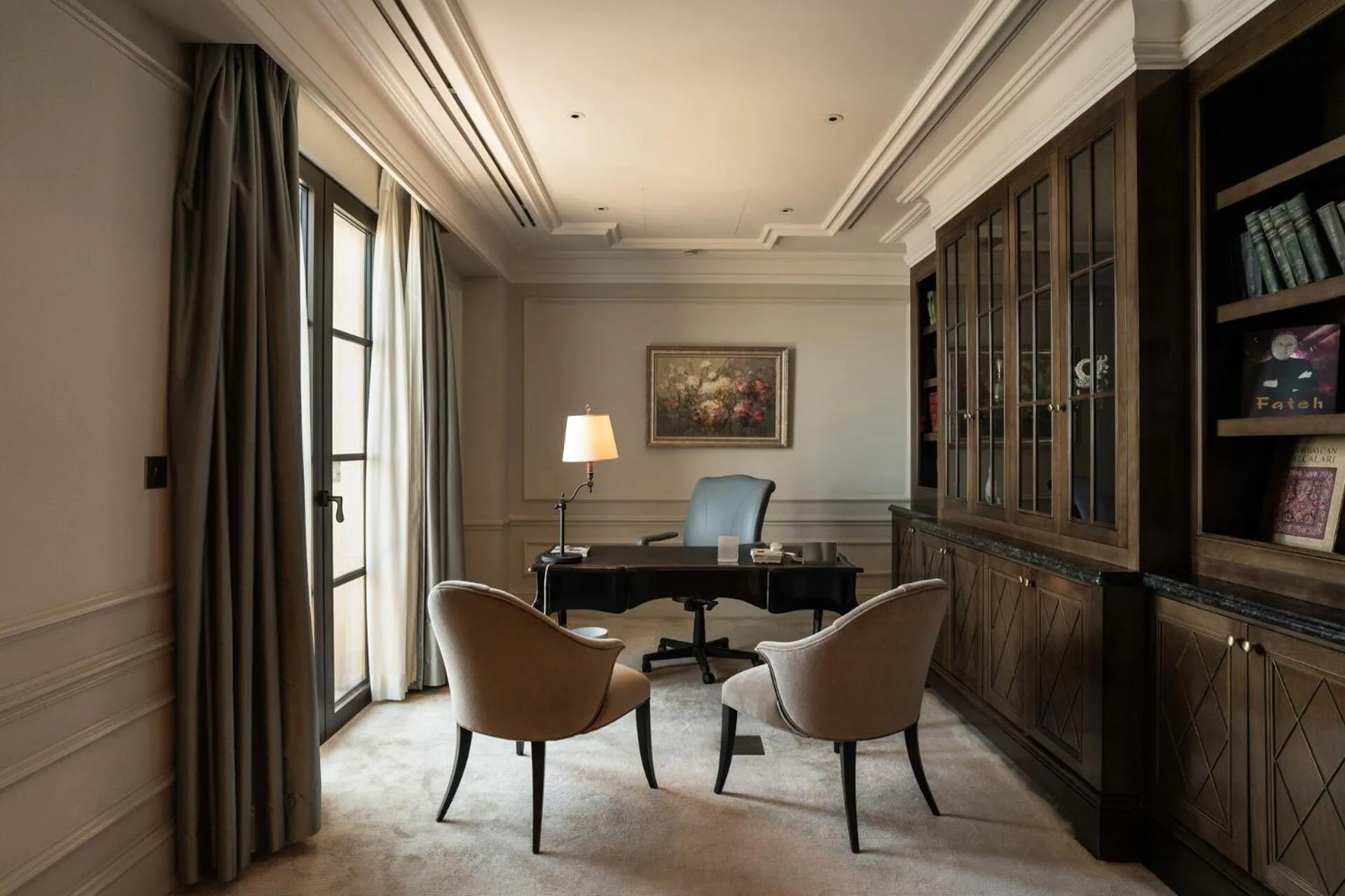 Library in Four Seasons Hotel Baku