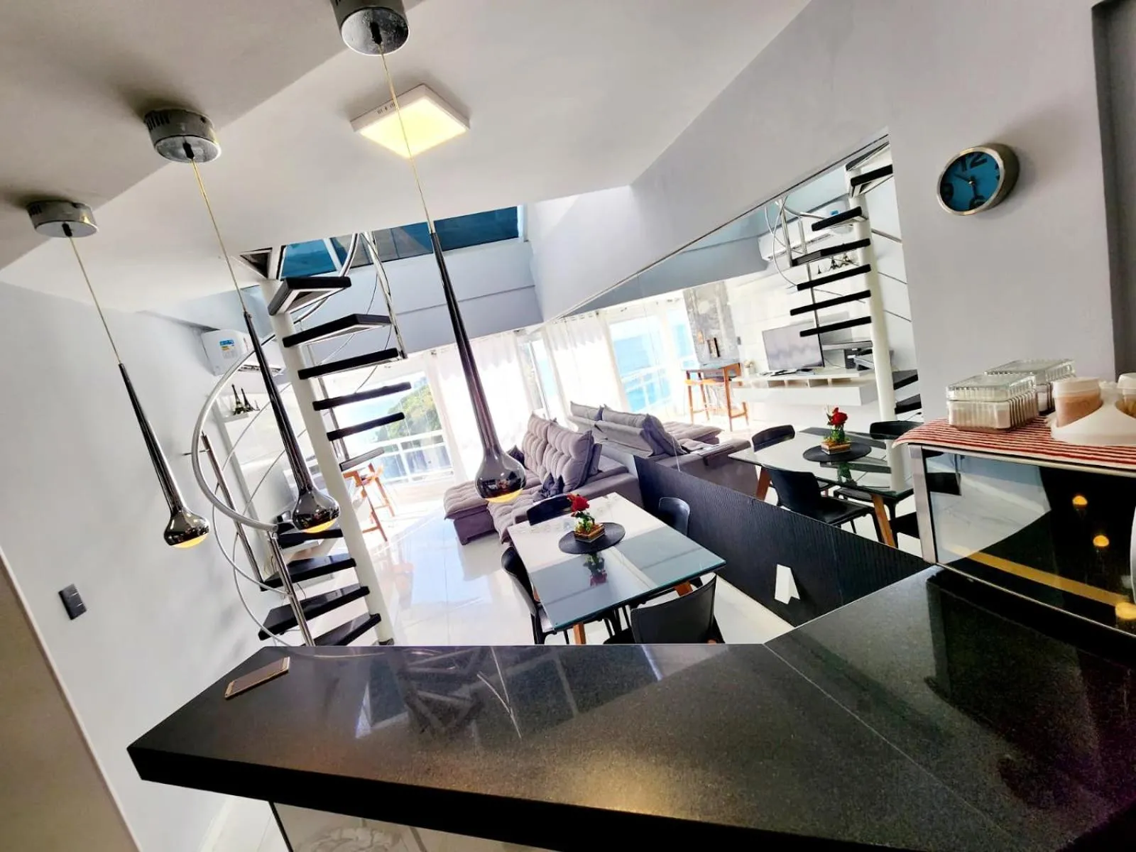 Living room in Cobertura em Ondina