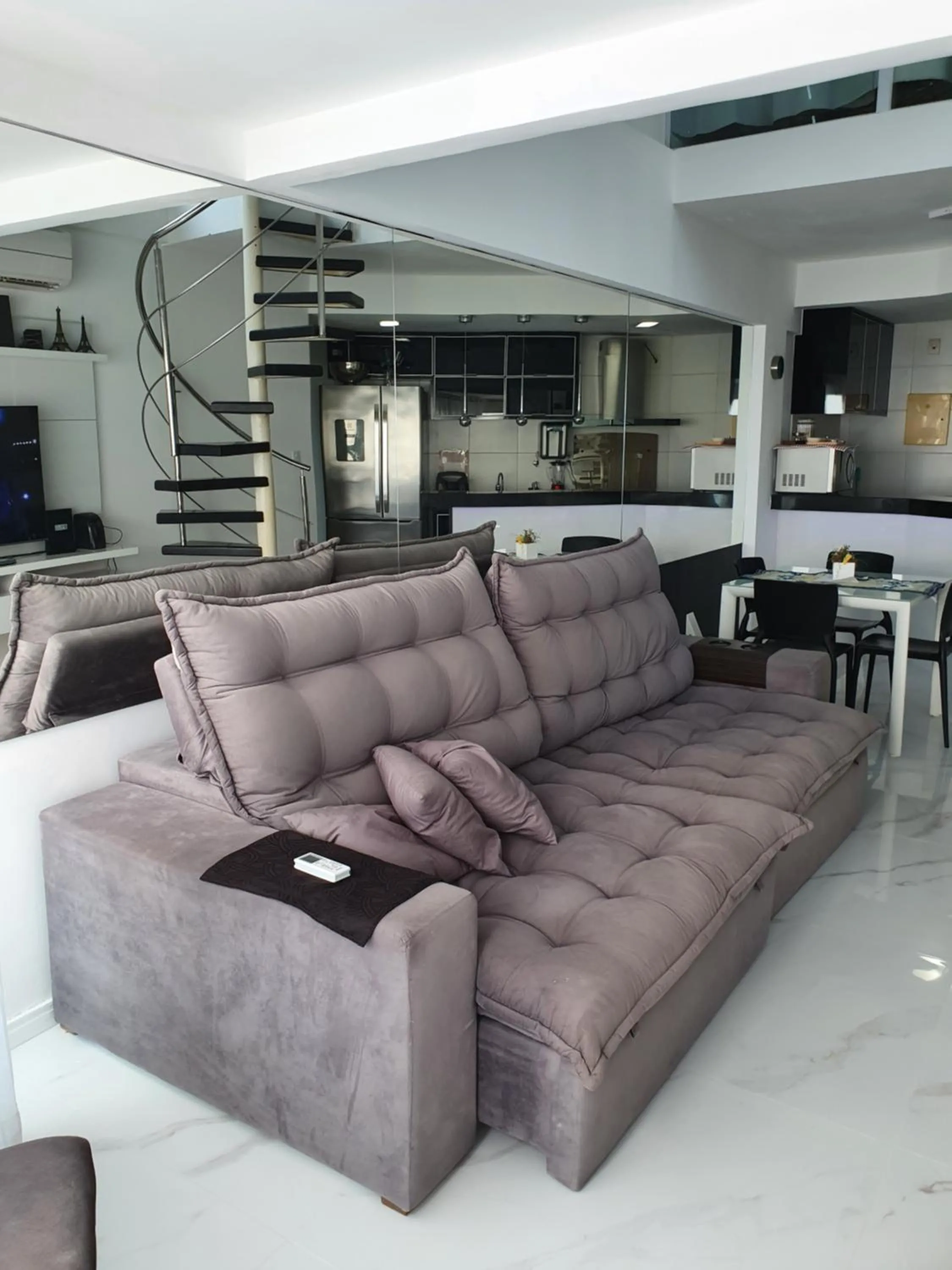 Living room in Cobertura em Ondina
