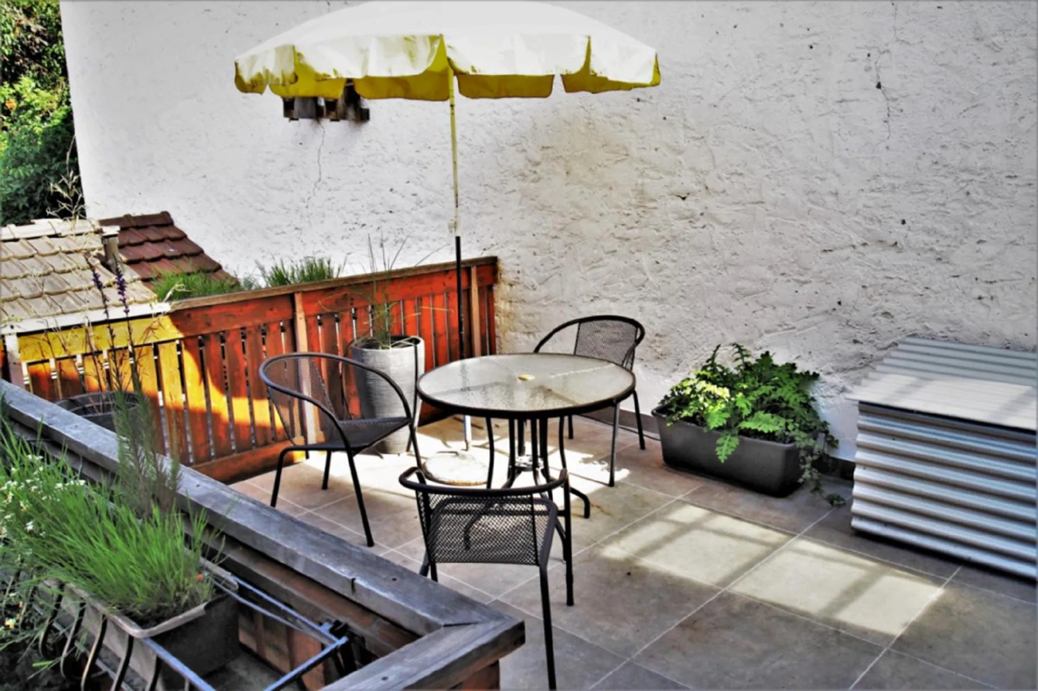 Balcony/Terrace in Ferienwohnung Seidenfaden