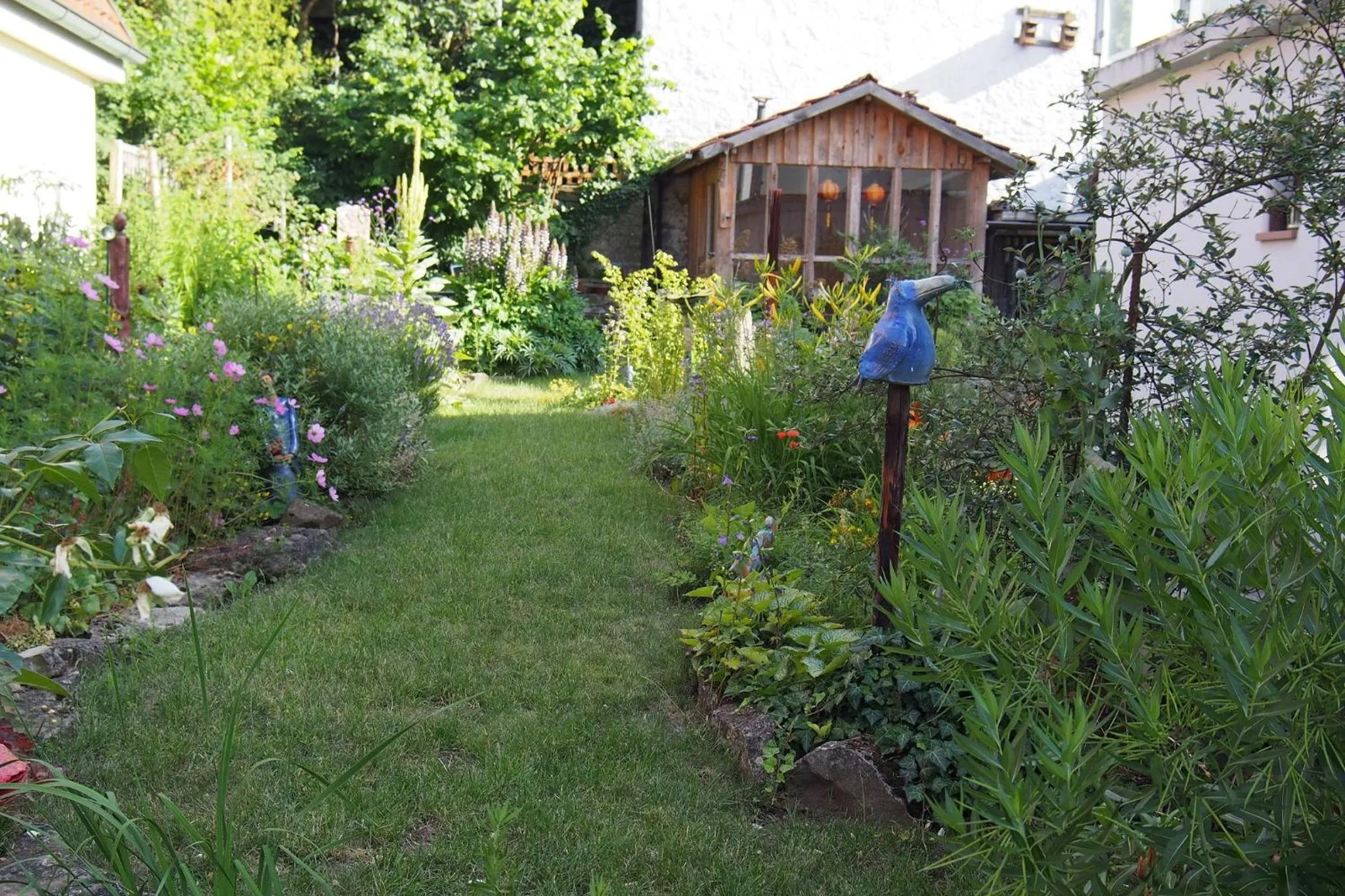 Garden in Ferienwohnung Seidenfaden