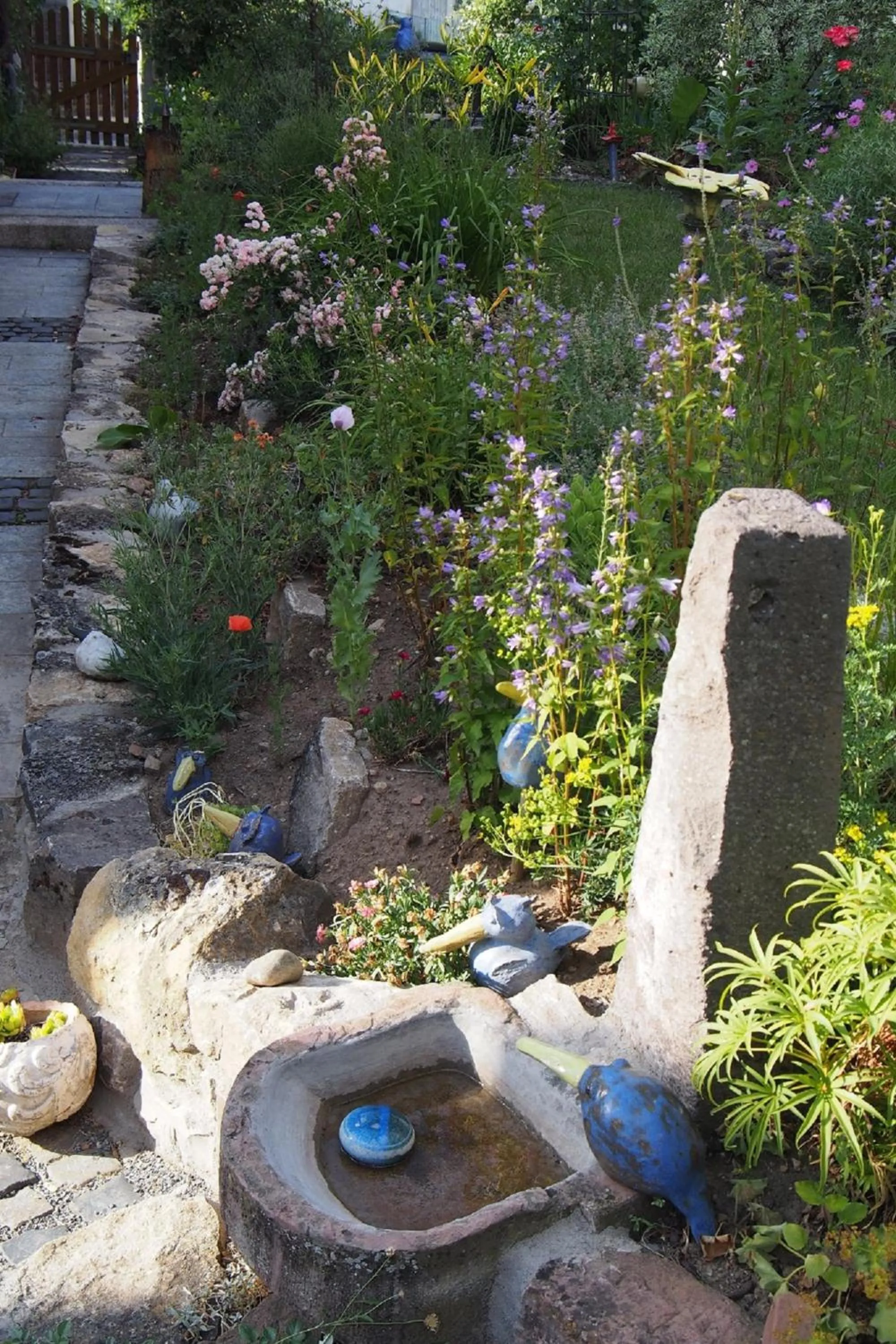 Garden in Ferienwohnung Seidenfaden