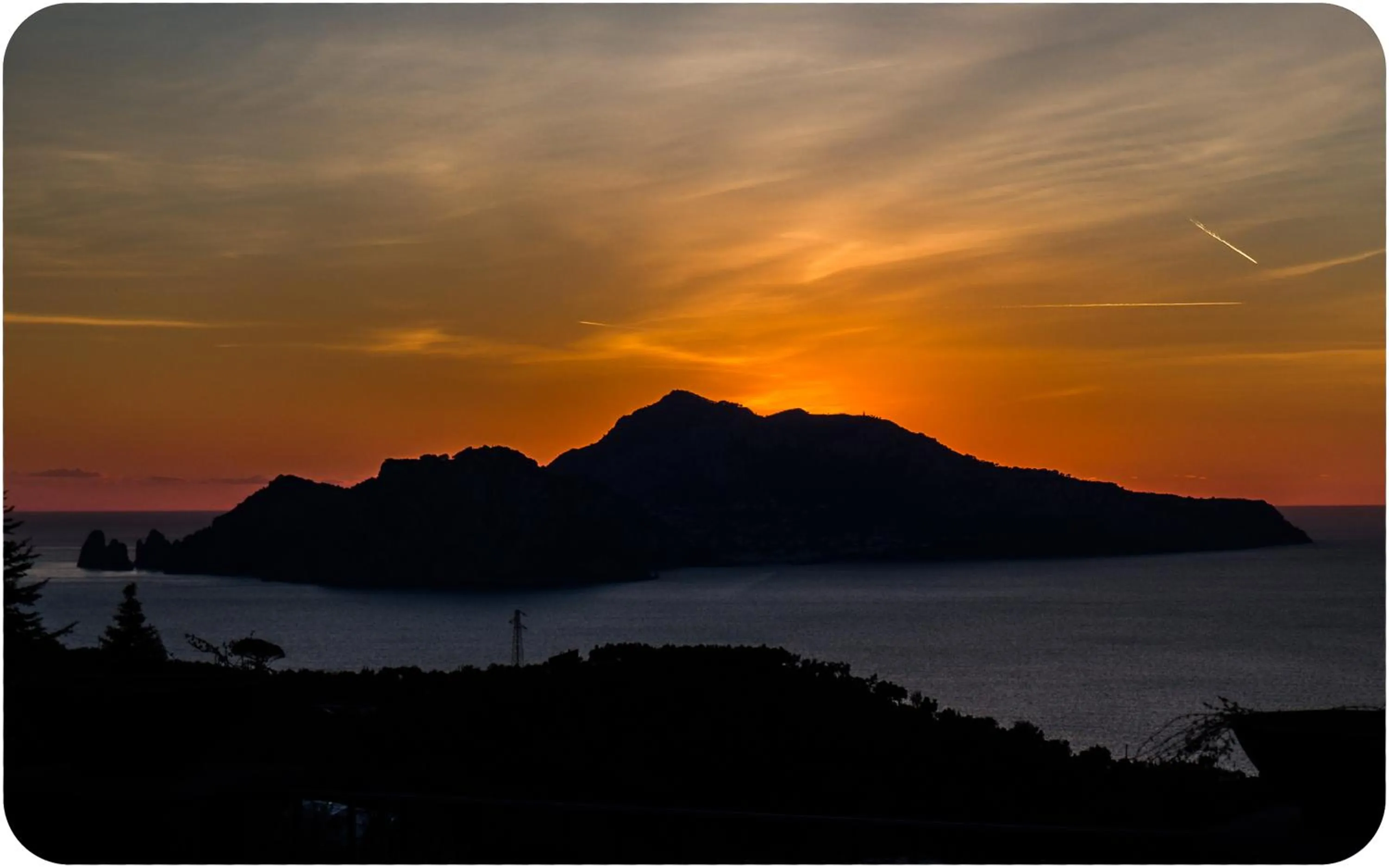 Sunset in Villa Capri Wonderful View