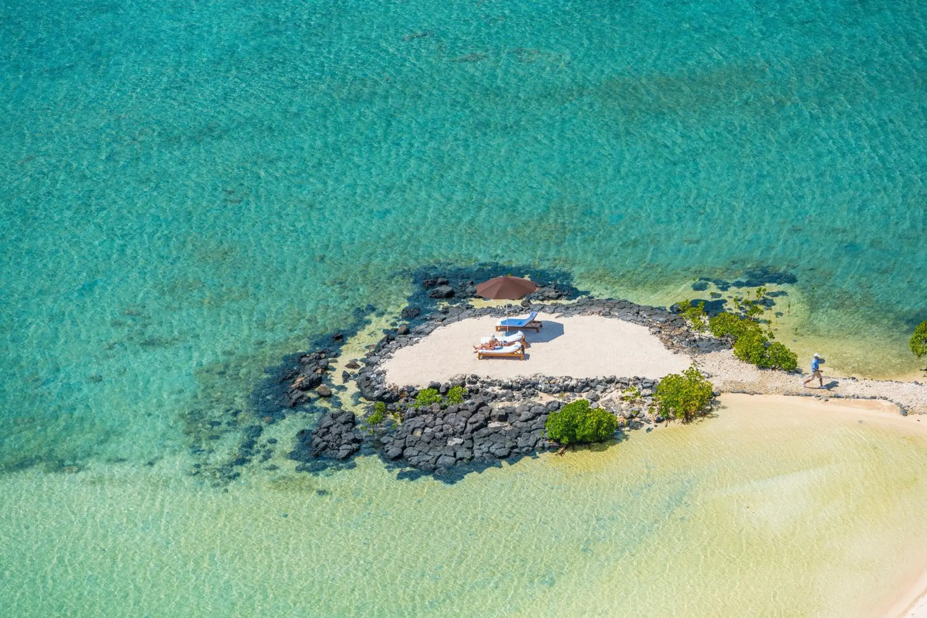 Bird's eye view in Four Seasons Resort Mauritius at Anahita Bird's eye view in Four Seasons Resort Mauritius at Anahita