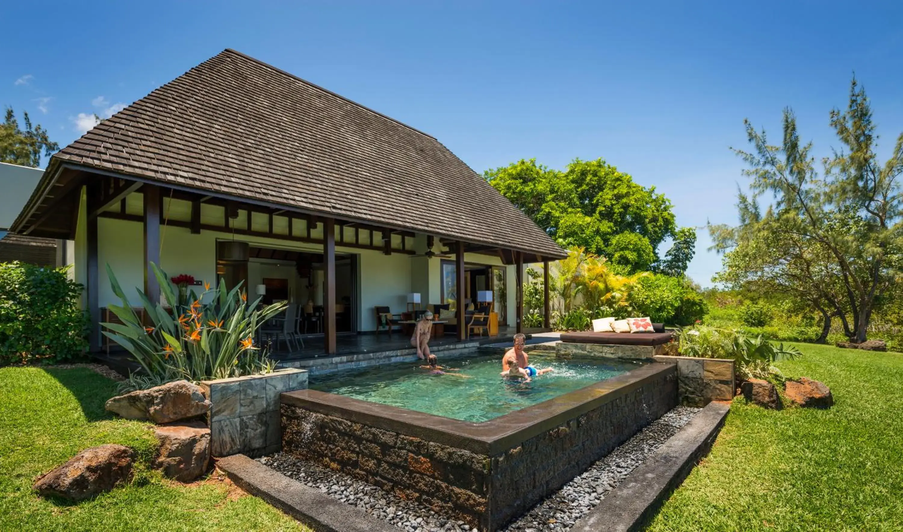 Garden view in Four Seasons Resort Mauritius at Anahita Garden view in Four Seasons Resort Mauritius at Anahita