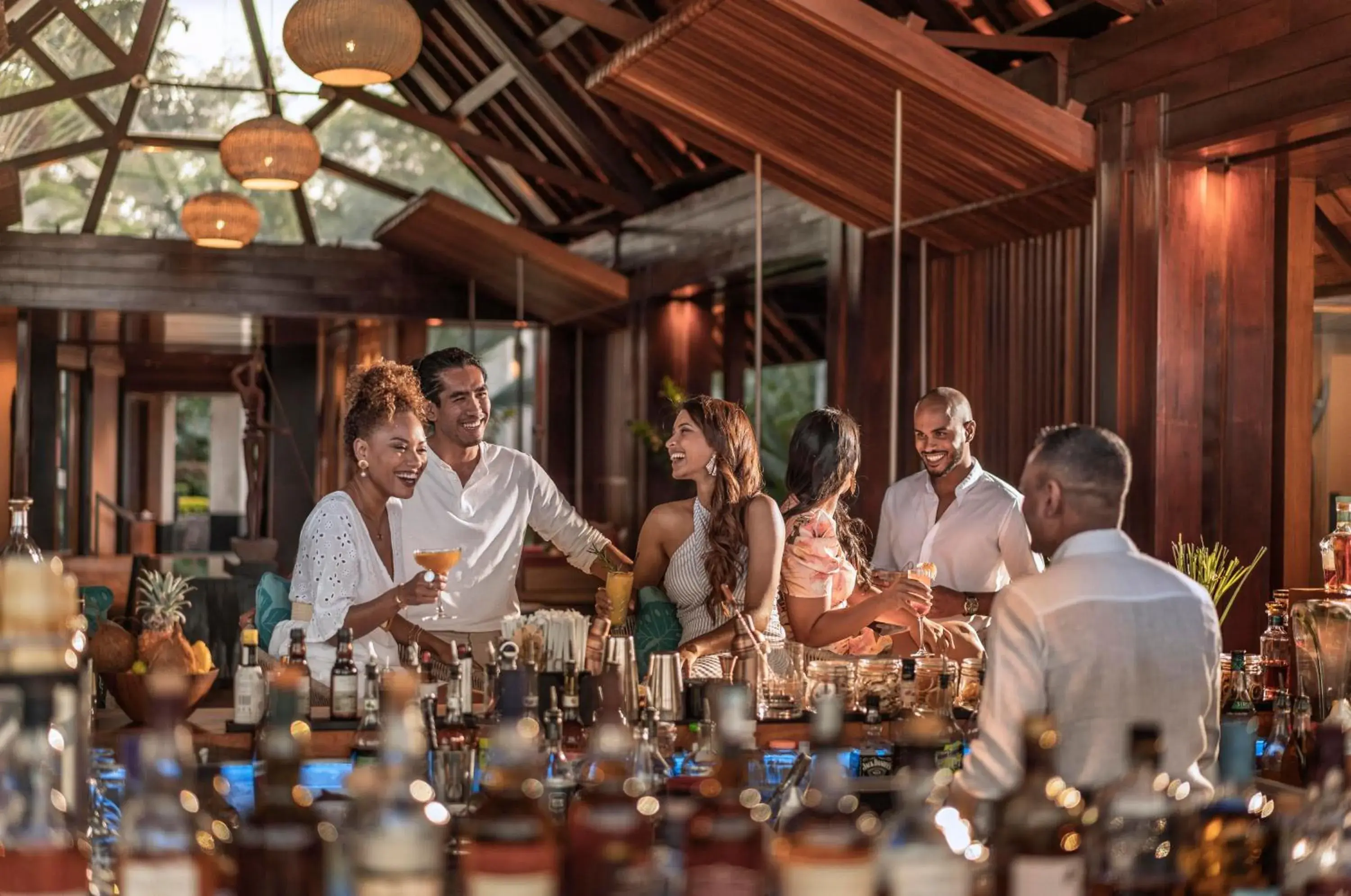 Lounge or bar in Four Seasons Resort Mauritius at Anahita Lounge or bar in Four Seasons Resort Mauritius at Anahita