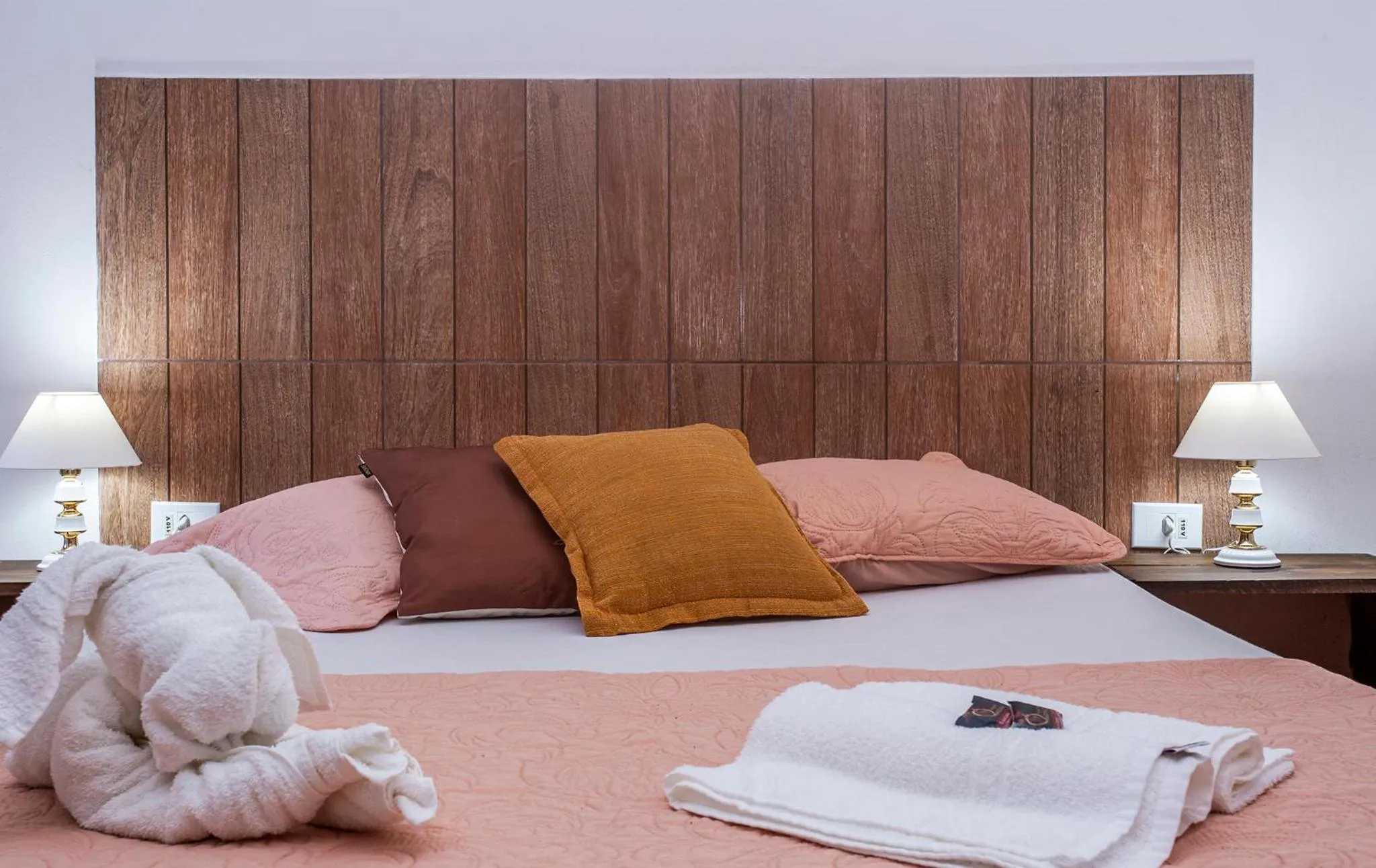 Bed in Pousada Castelinho