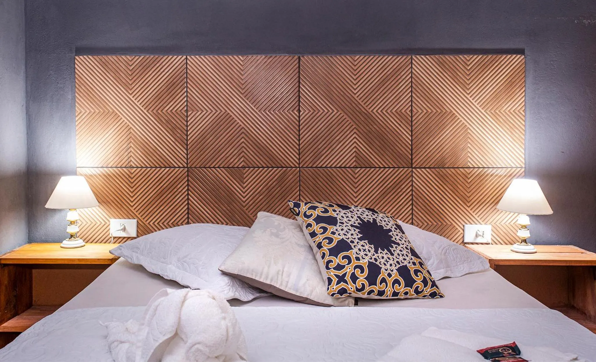 Bed in Pousada Castelinho