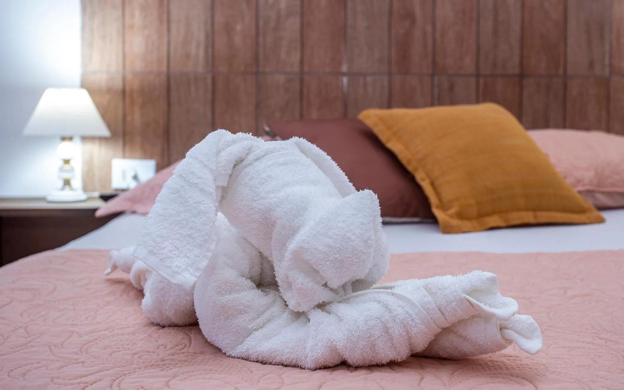 Bed in Pousada Castelinho