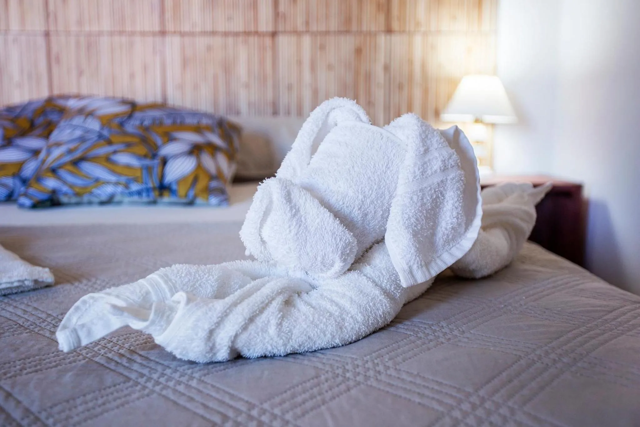 Bed in Pousada Castelinho