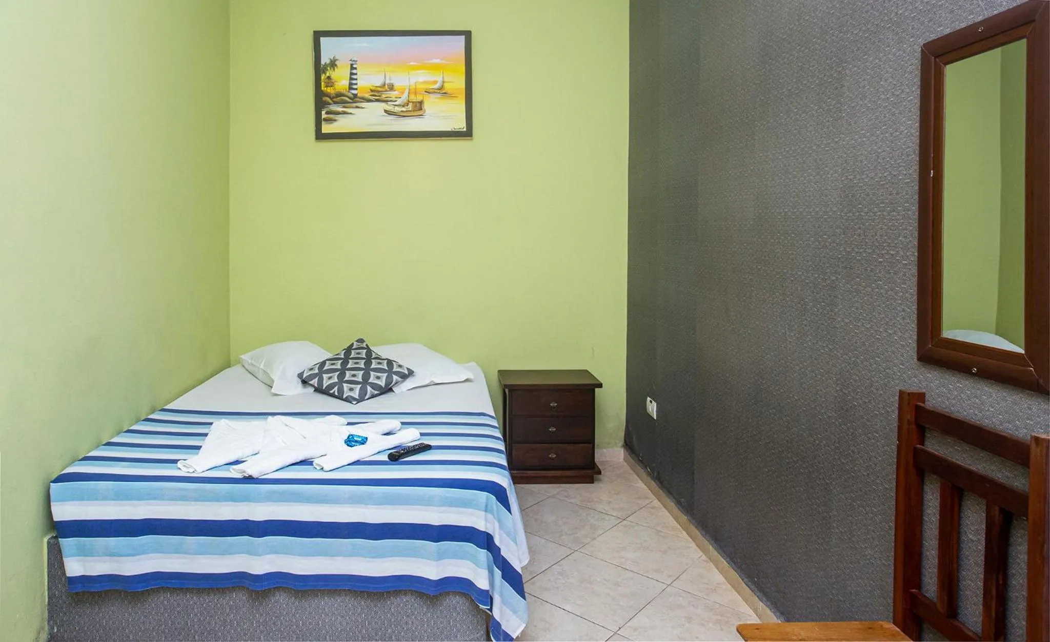 Bed in Pousada Castelinho