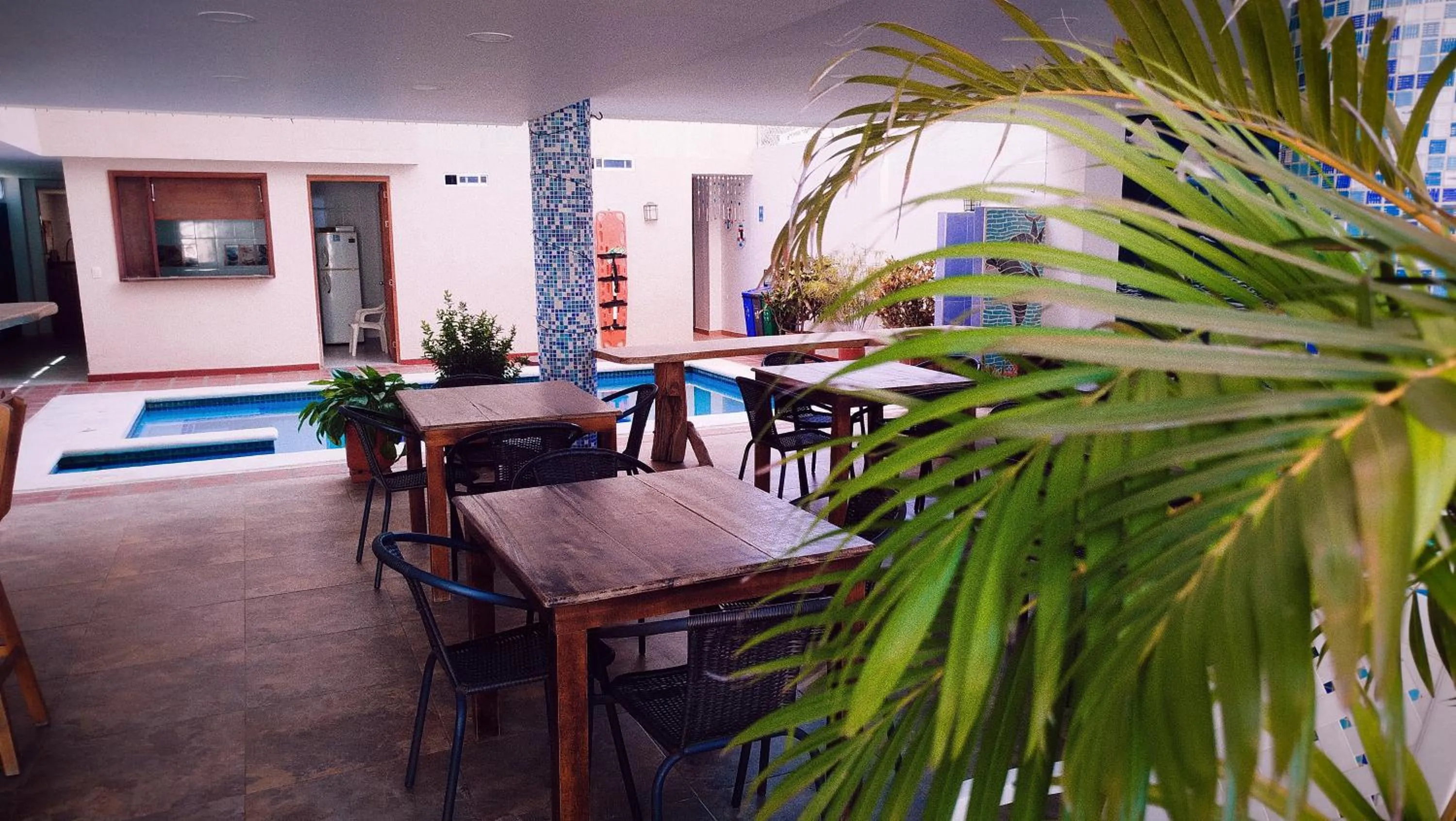 Patio in Casa Luna Hotel