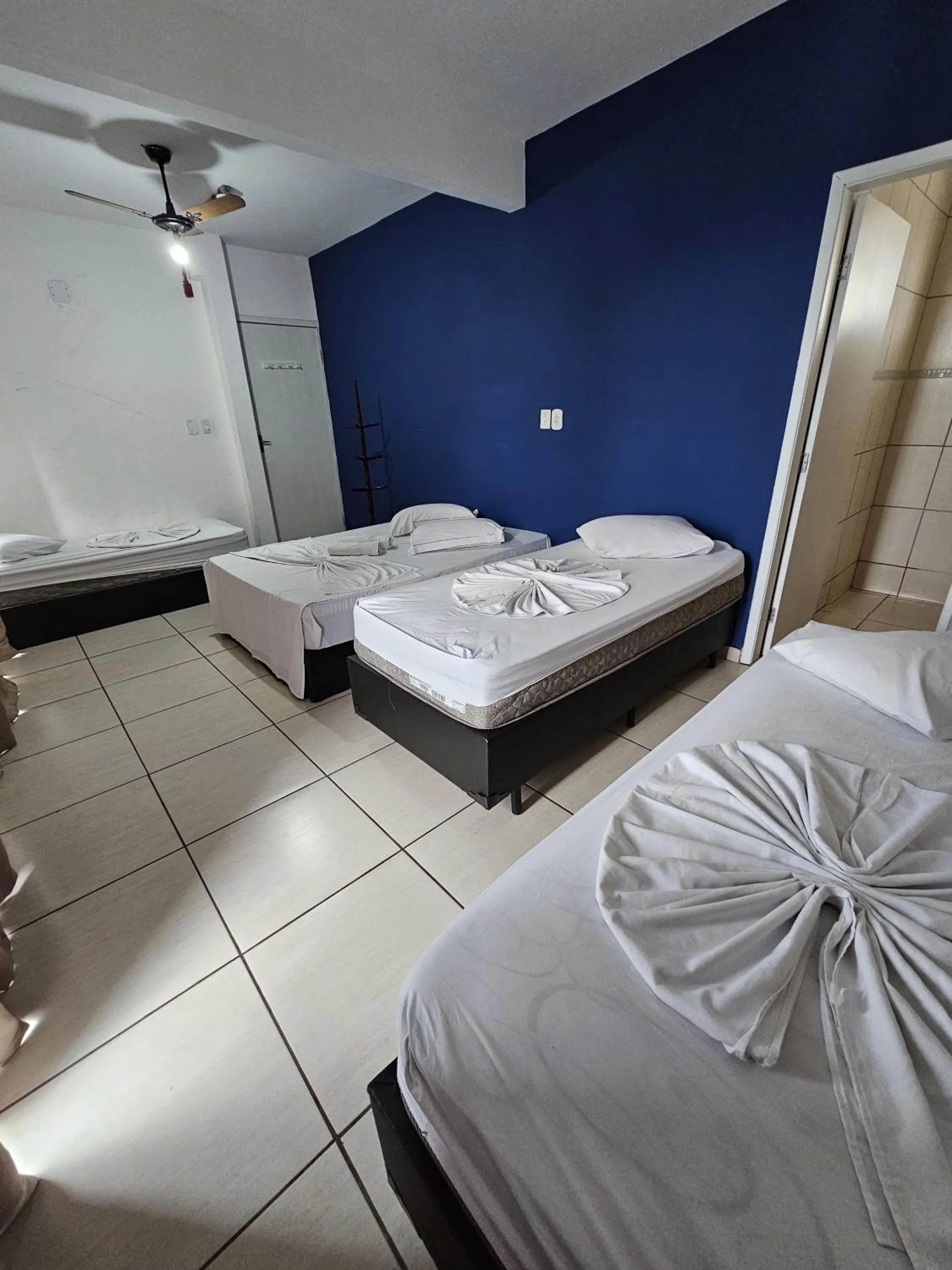 Bed in Hotel Mão de Fatima